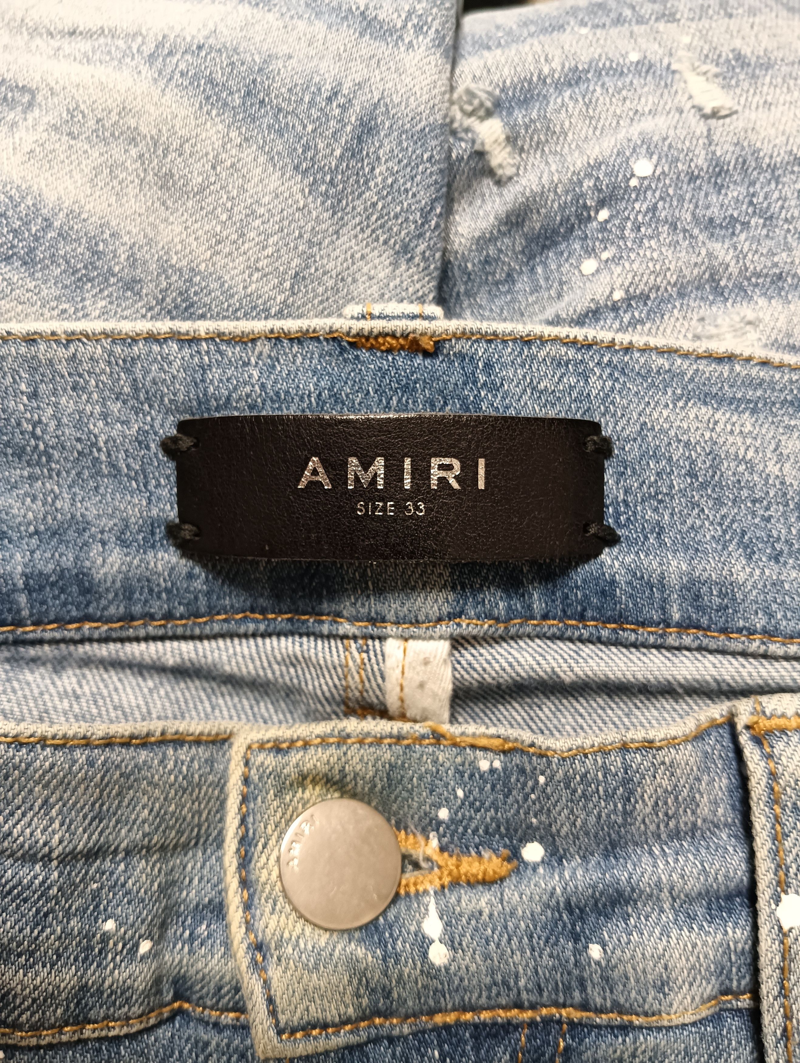 Amiri Military Patch Jeans Size US 33 - 6 Thumbnail