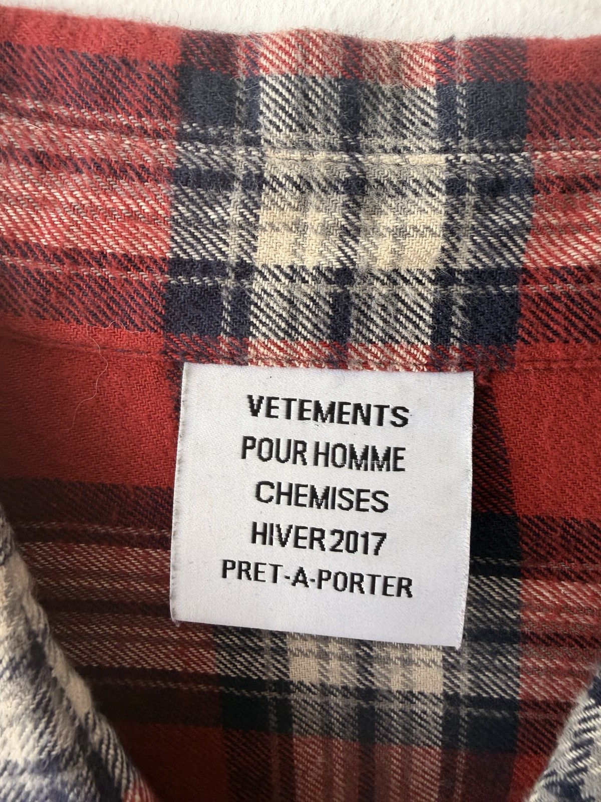 Vetements Vetements “Time is Money” plaid. shirt Size US M / EU 48-50 / 2 - 5 Thumbnail