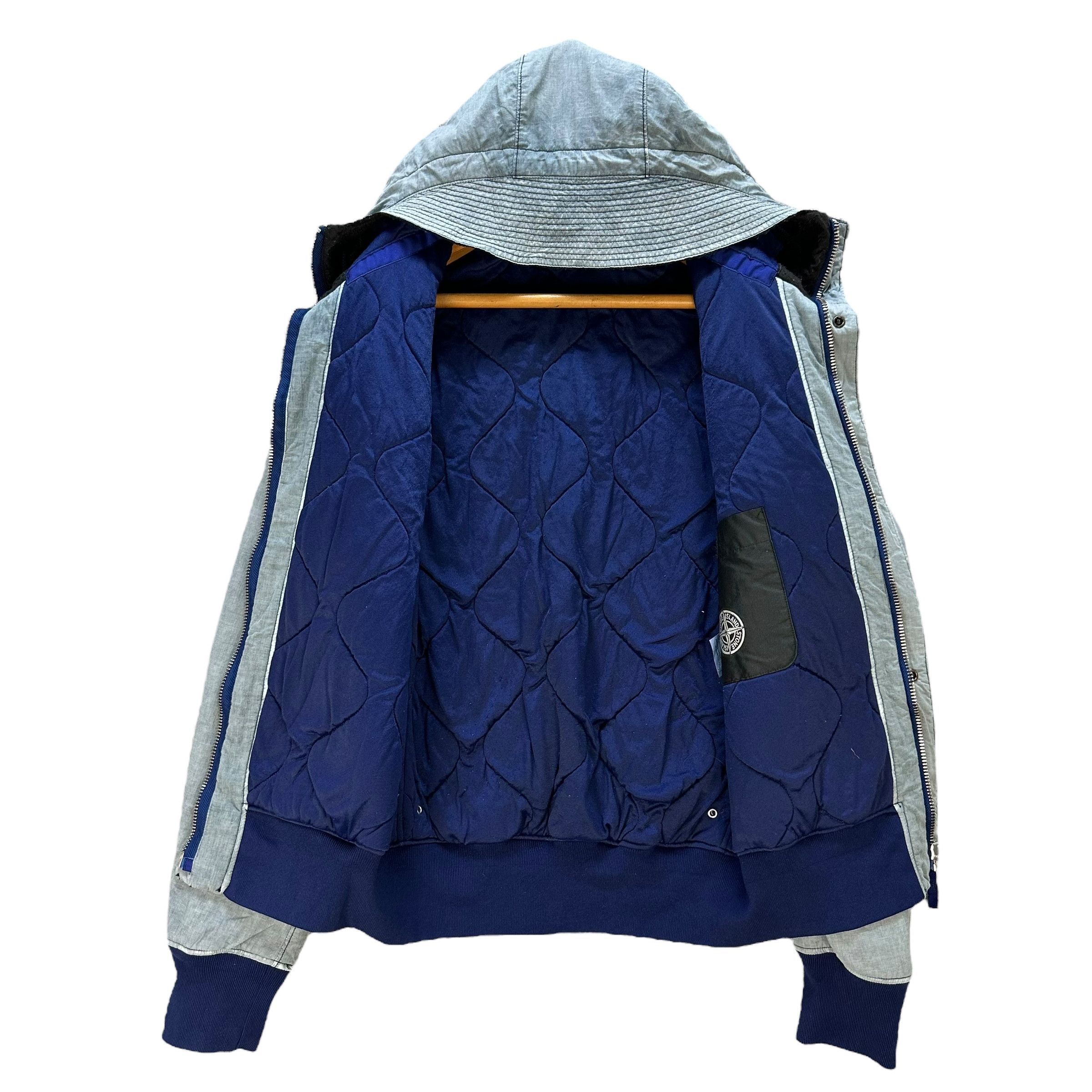 Stone Island Trashed STONE ISLAND Puffer Hooded Jacket #A82-1994 Size US L / EU 52-54 / 3 - 14 Thumbnail