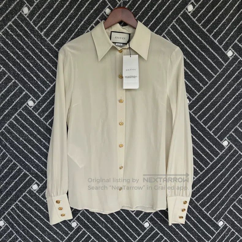 Gucci Silk beige shirt