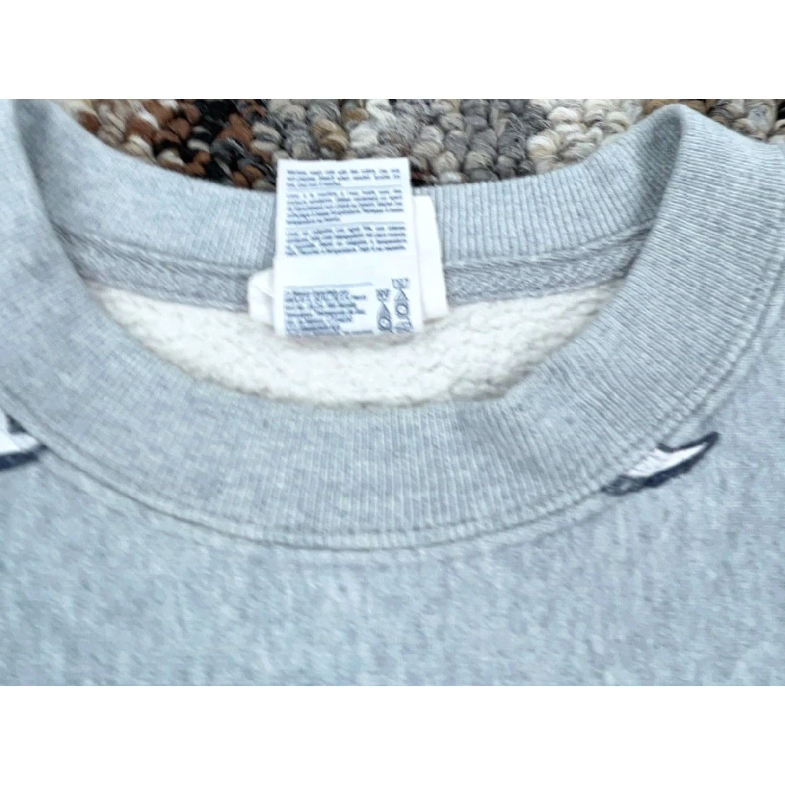 Champion Champion Sweatshirt Men Medium Gray Crew Neck Reverse Weave All Over Print AOP* Size US M / EU 48-50 / 2 - 7 Thumbnail
