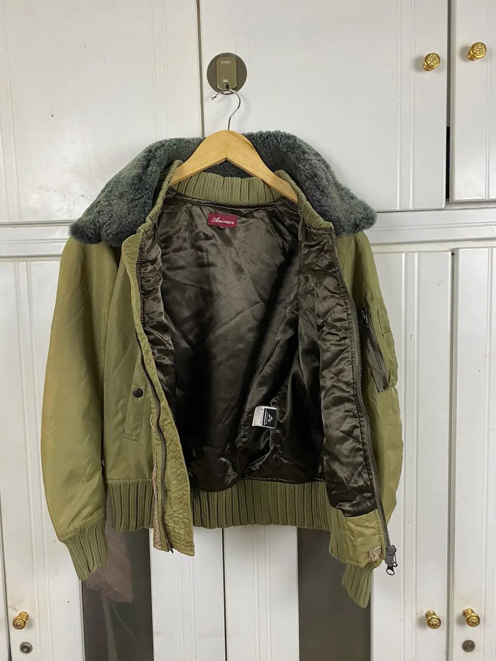 Avirex Vintage Avirex Bomber Jacket Fur Hood Size US S / EU 44-46 / 1 - 4 Thumbnail