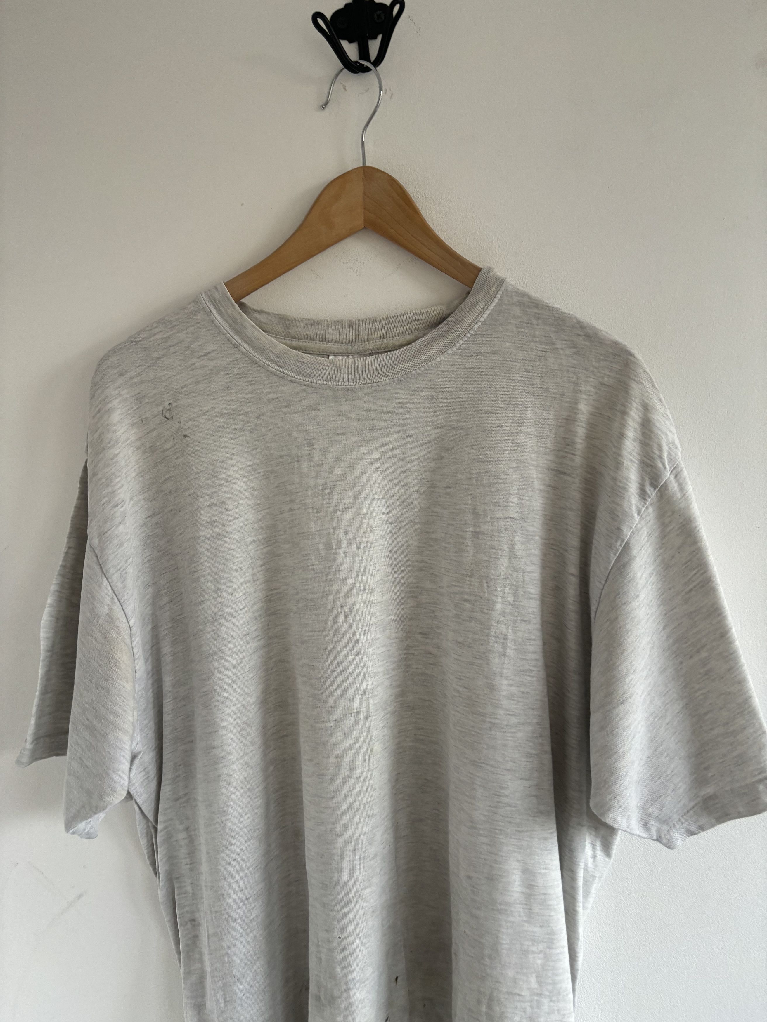 Jerzees × Vintage Vintage Trashed Blank Tee Size US XL / EU 56 / 4 - 2 Thumbnail