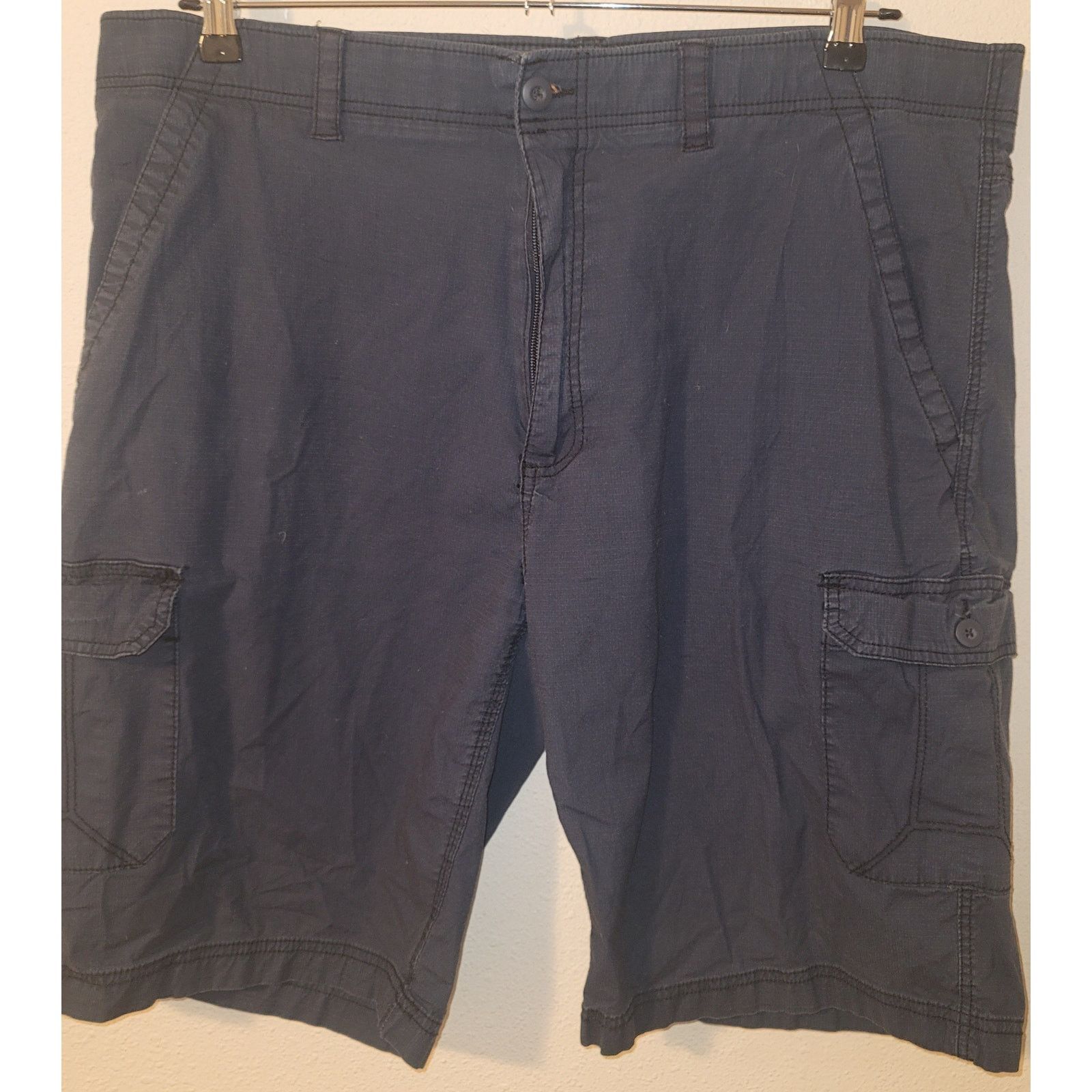 Wear First Blue Cargo Shorts 42 Lightweight Side Pockets