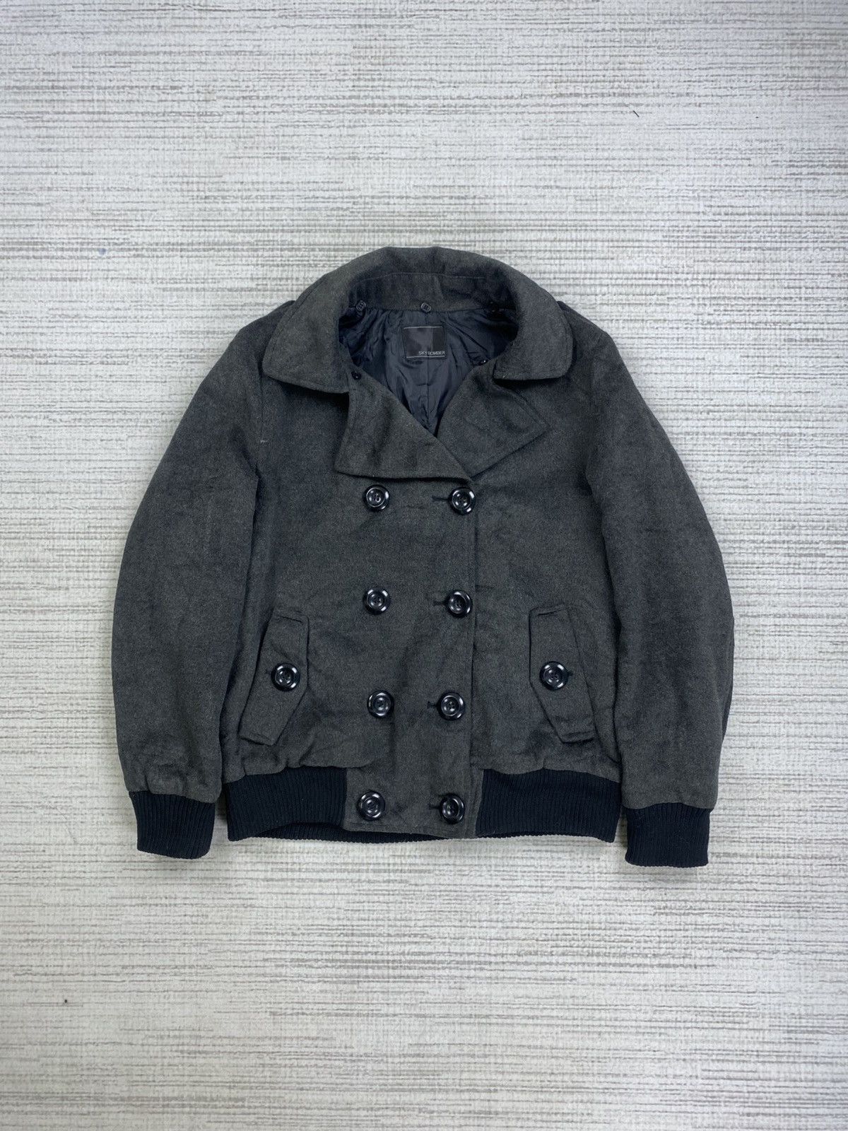 If Six Was Nine × Japanese Brand × Vintage Vintage Sky Bomber Double Collar Punk Bomber Jacket Size US M / EU 48-50 / 2 - 1 Thumbnail