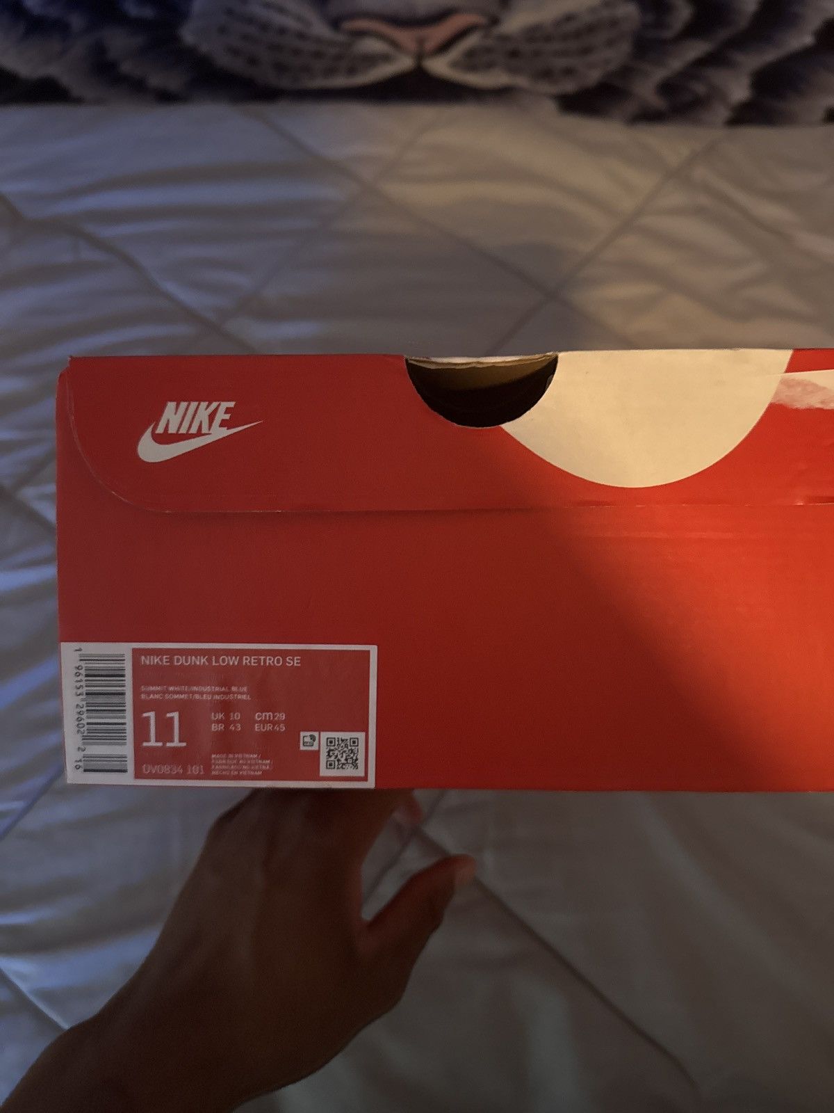 Nike Blue and White Nike Dunks Size US 11 / EU 44 - 7 Thumbnail
