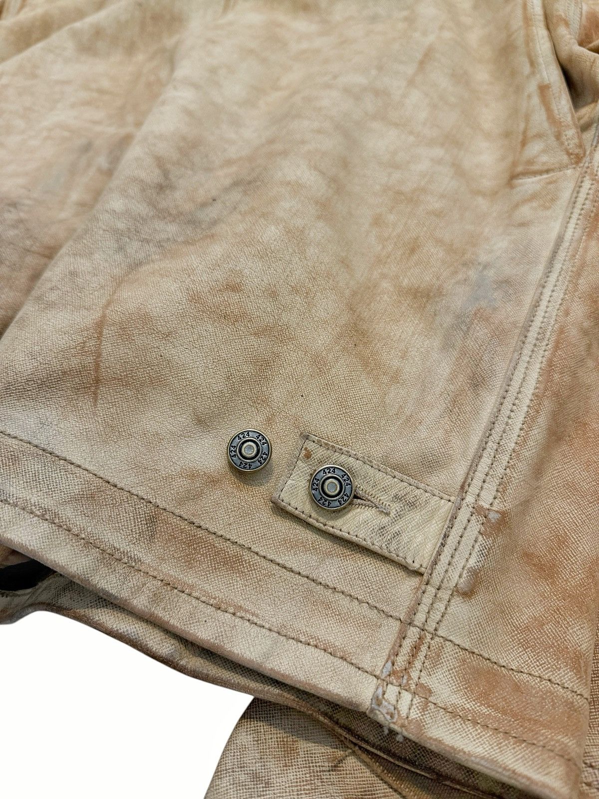 424 RARE $5k Leather Distressed “Carhartt” Work Jacket Size US M / EU 48-50 / 2 - 21 Thumbnail