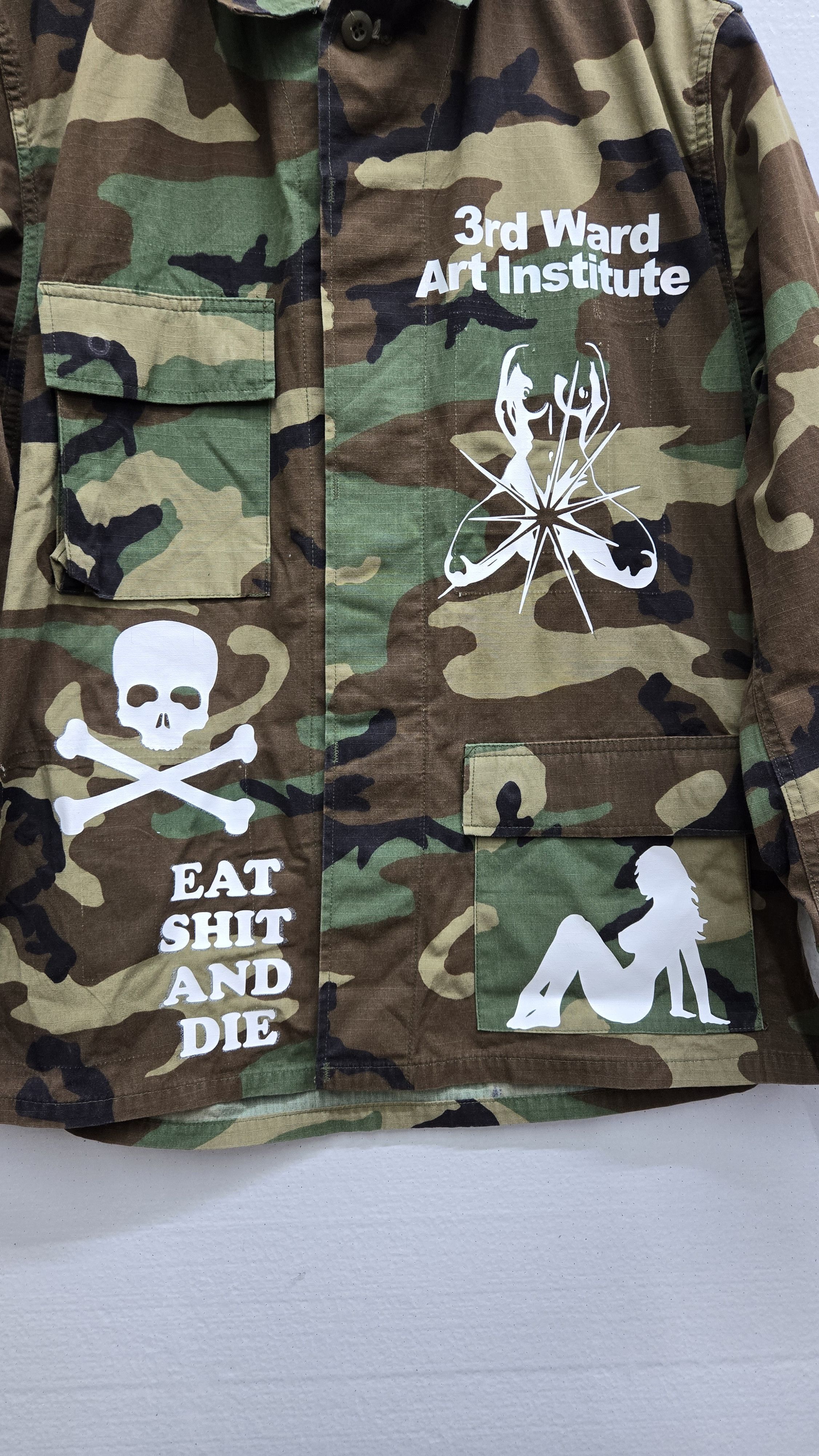 Vintage 3rd Ward Art Institute camo Jacket Size US M / EU 48-50 / 2 - 3 Thumbnail