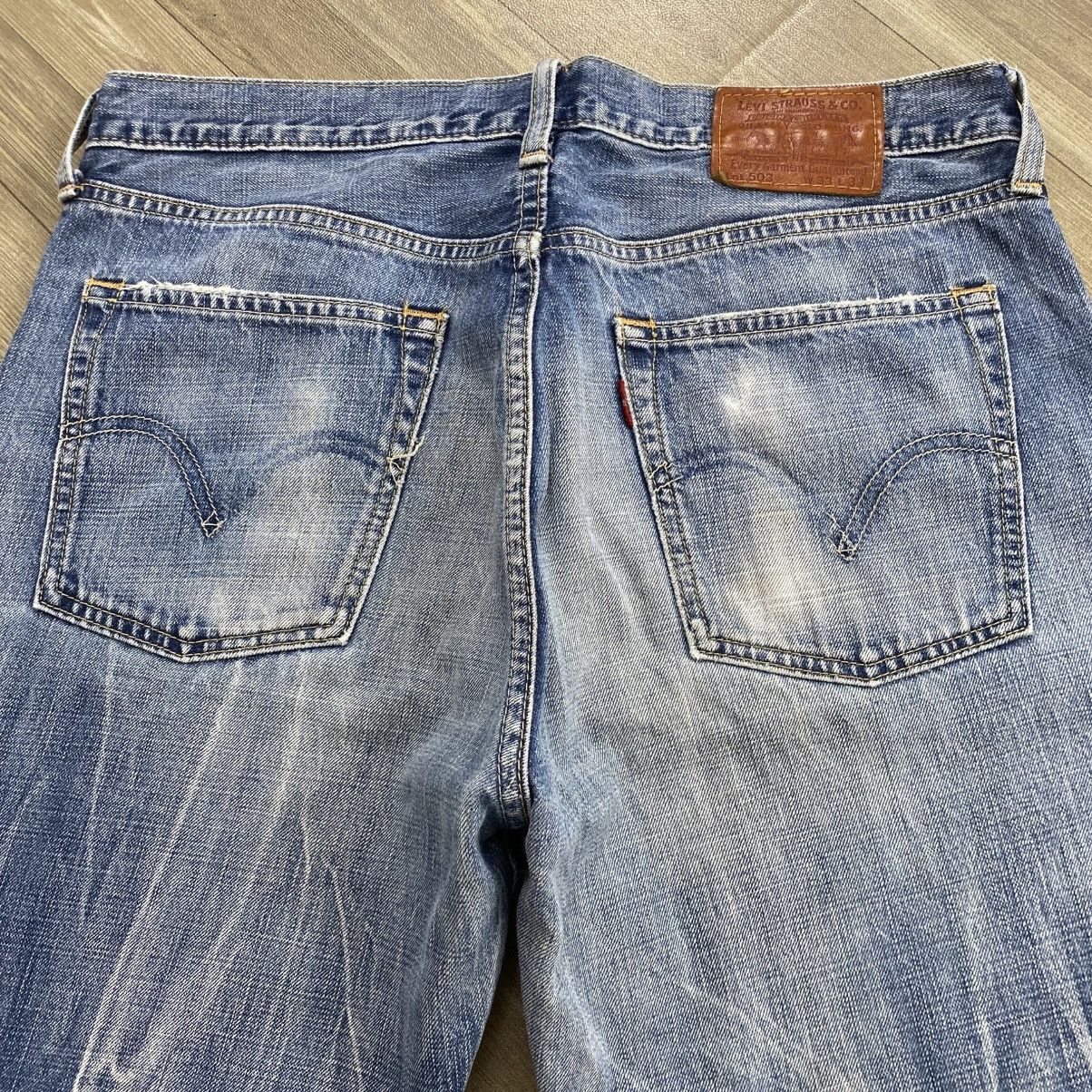 Levi's Vintage Clothing 🇯🇵 1990s Vintage Levis 503 Japan 33x33 Distressed Faded Jeans Size US 33 - 17 Thumbnail