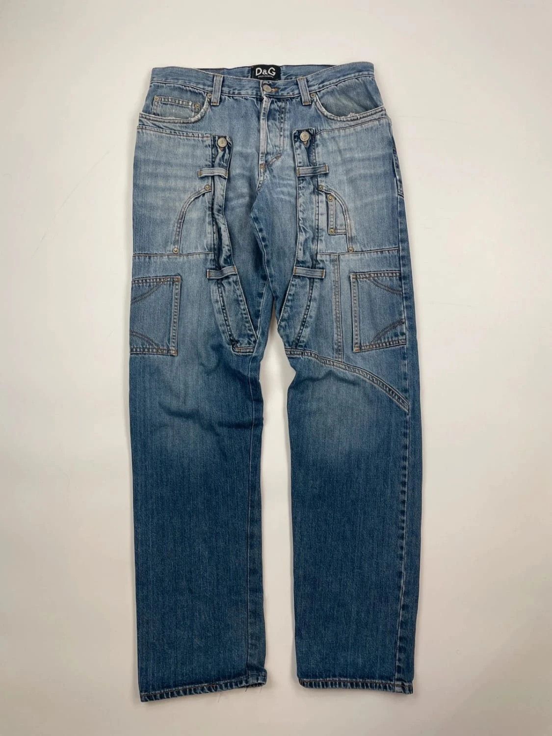Dolce & Gabbana Dolce Gabbana 00’s Pockets Patchwork Jeans Pants Denim Size US 32 / EU 48 - 1 Thumbnail