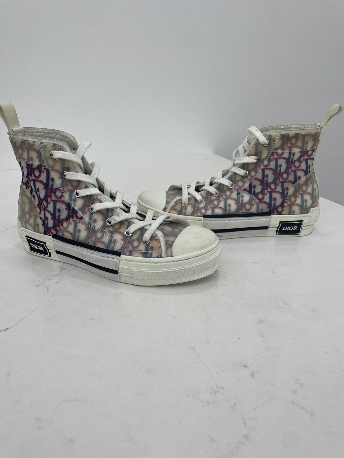 Dior × Hedi Slimane Dior Homme 05SS White Hi-top Sneakers | Grailed