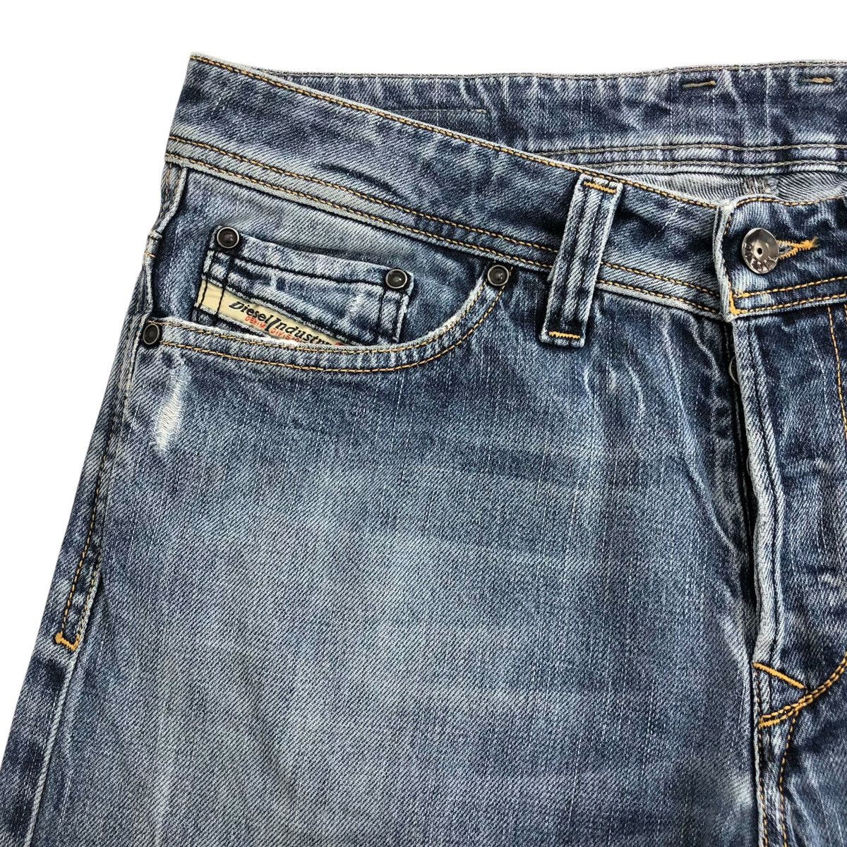 Diesel × If Six Was Nine × Le Grande Bleu (L.G.B.) Vintage Diesel Industry Distressed Denim Y2K Jeans Size US 32 / EU 48 - 6 Thumbnail
