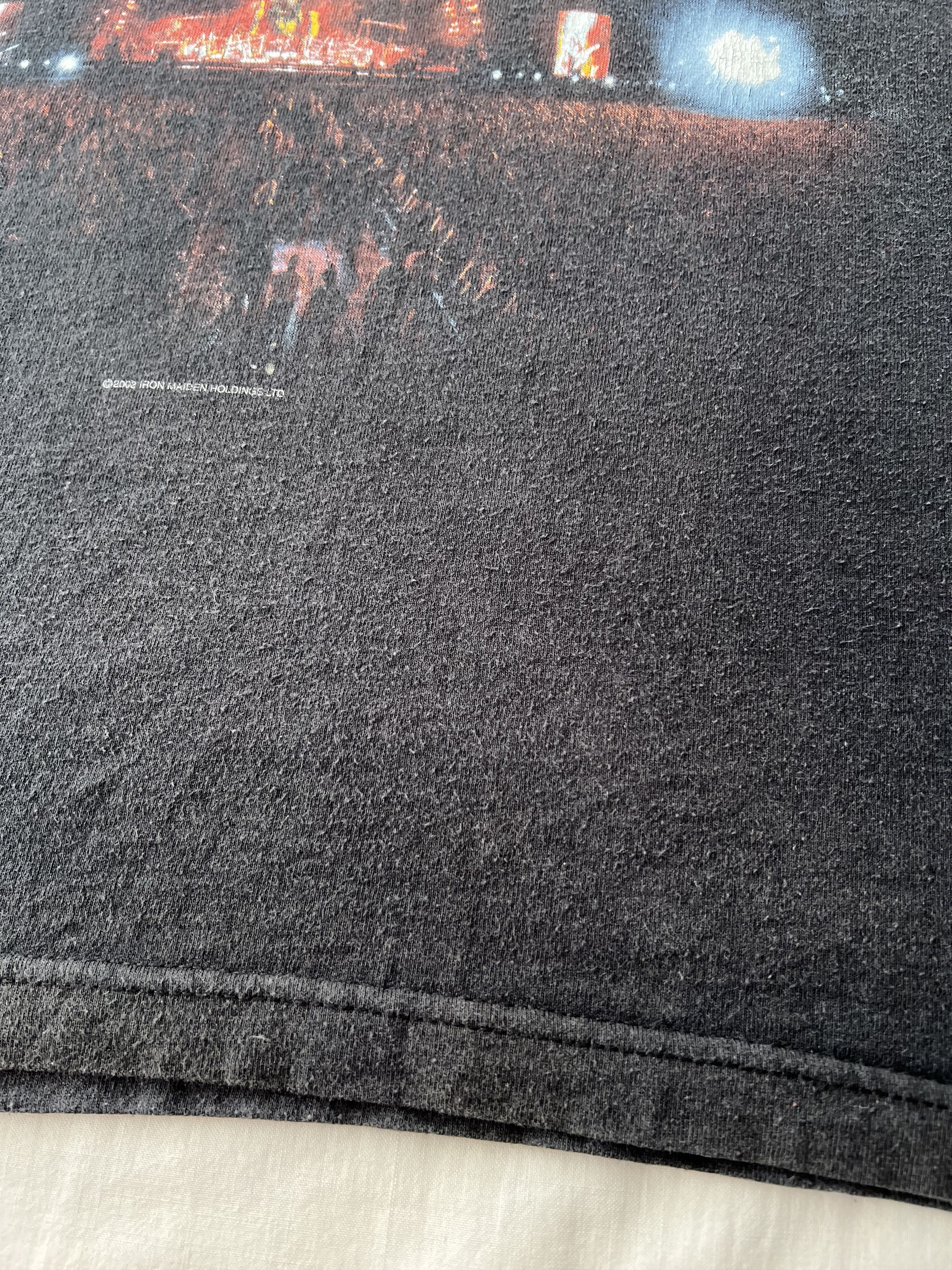 Band Tees Vintage 2002 Iron Maiden Rock In Rio Black T-shirt Size US XL / EU 56 / 4 - 7 Thumbnail