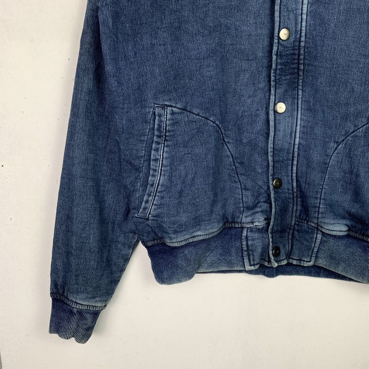 Vintage × Zara Vintage Zara 1975 Denim Bomber Jacket Size US M / EU 48-50 / 2 - 6 Thumbnail