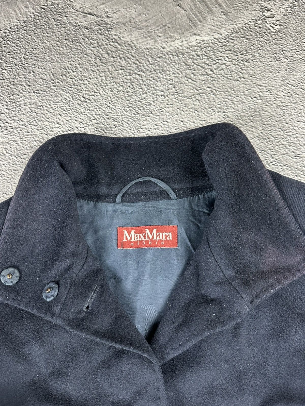 Max Mara Vintage Max Mara Studio Wool Jacket Coat Trench Old Money Size M / US 6-8 / IT 42-44 - 8 Thumbnail
