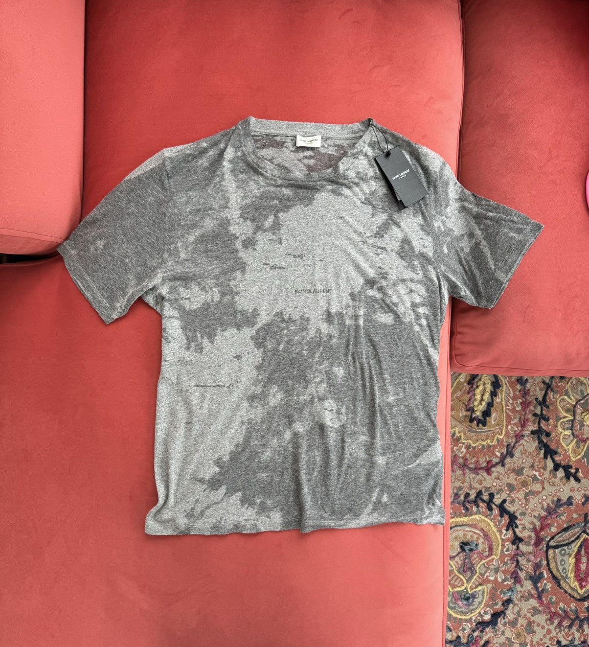 New Saint Laurent Devore t-shirt, size M