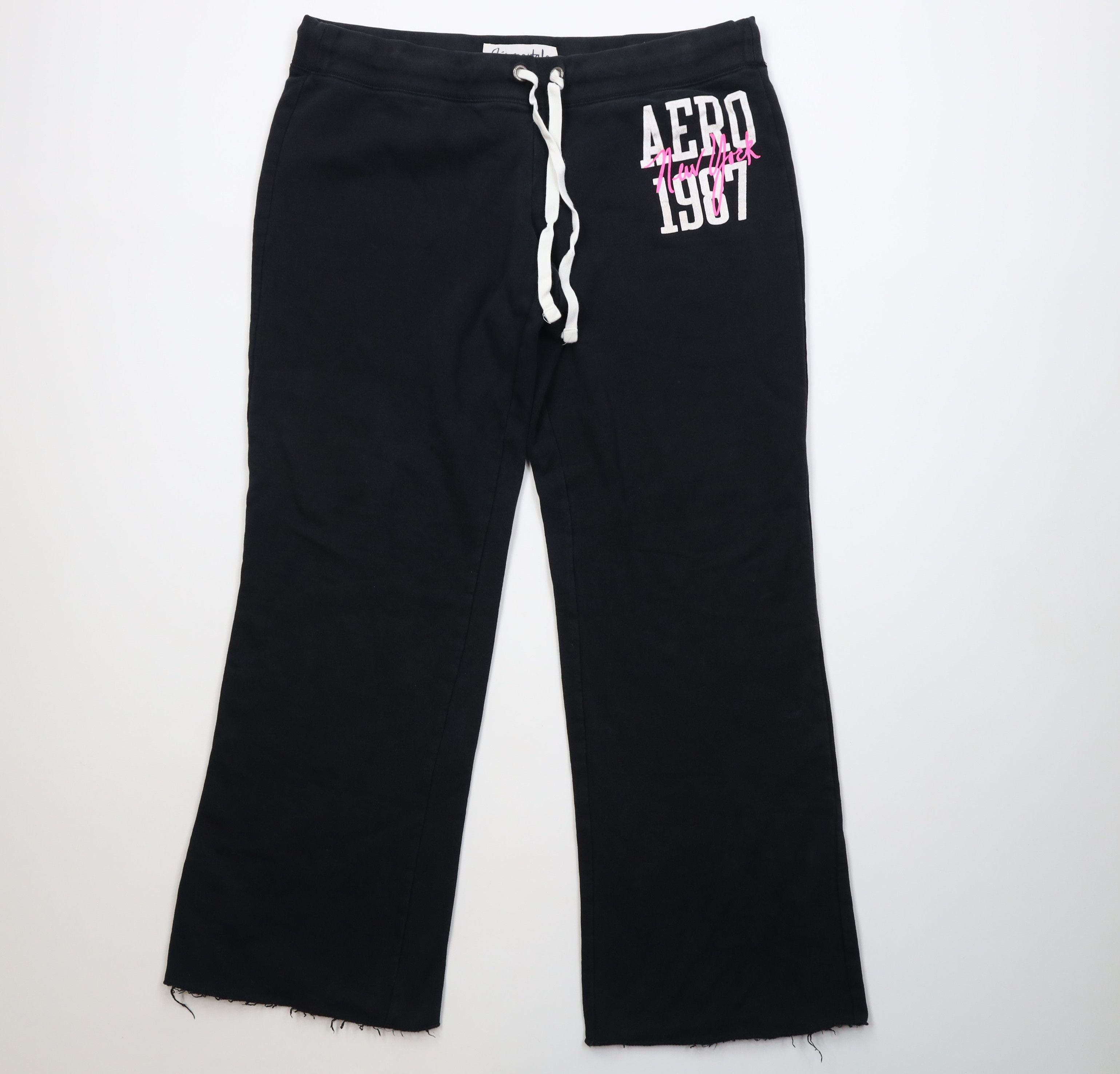 Aeropostale Vintage 90s Y2K Aeropostale Wide Leg Sweatpants Pants Size 34" / US 12 / IT 48 - 1 Thumbnail
