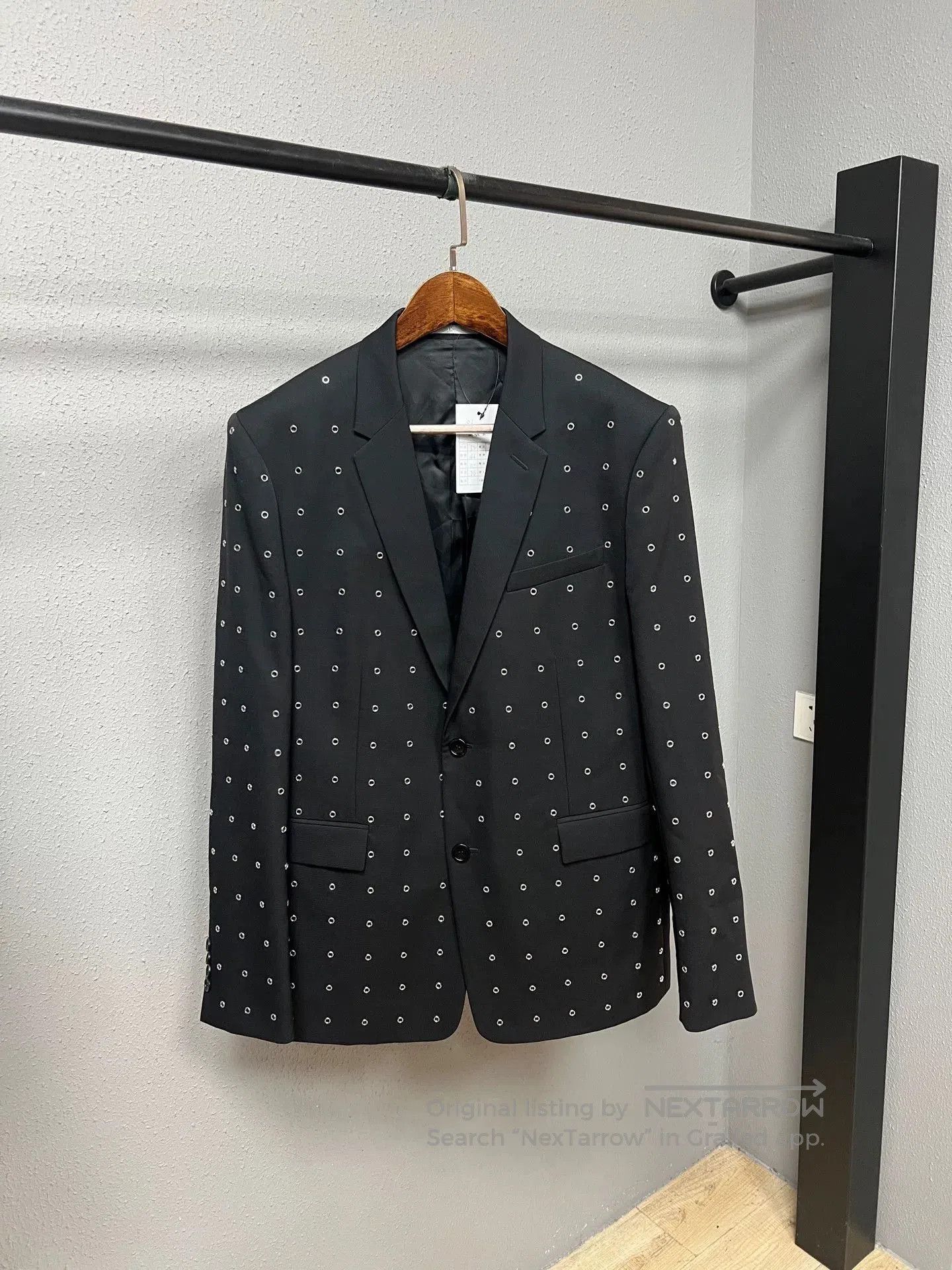 Dior black metallic suit by Dior. Size US XL / EU 56 / 4 - 1 Thumbnail
