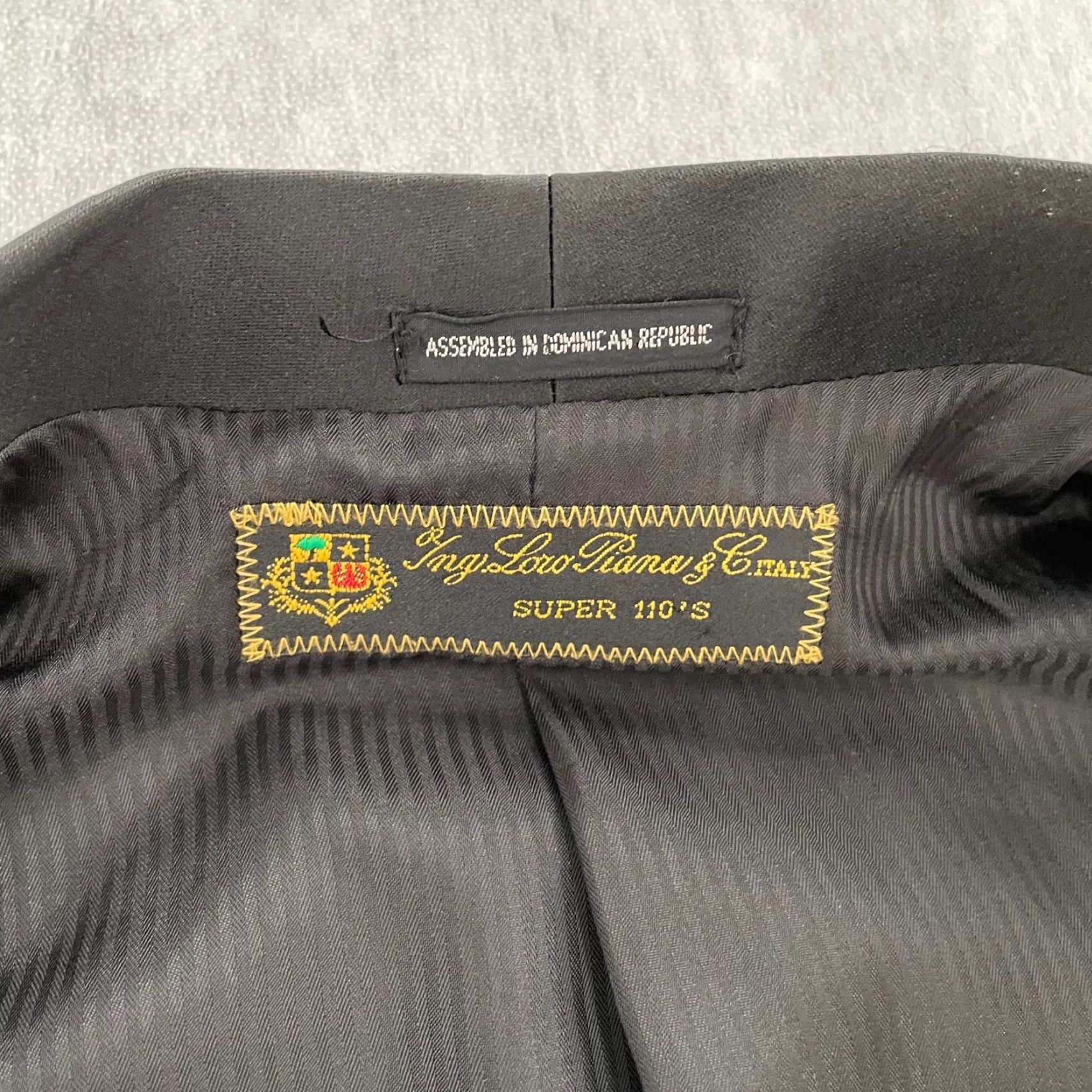 Loro Piana VINTAGE Loro Piana Blazer Coat Men 40L Single-Breasted Formal Business Black Super 110s Size 40R - 6 Thumbnail
