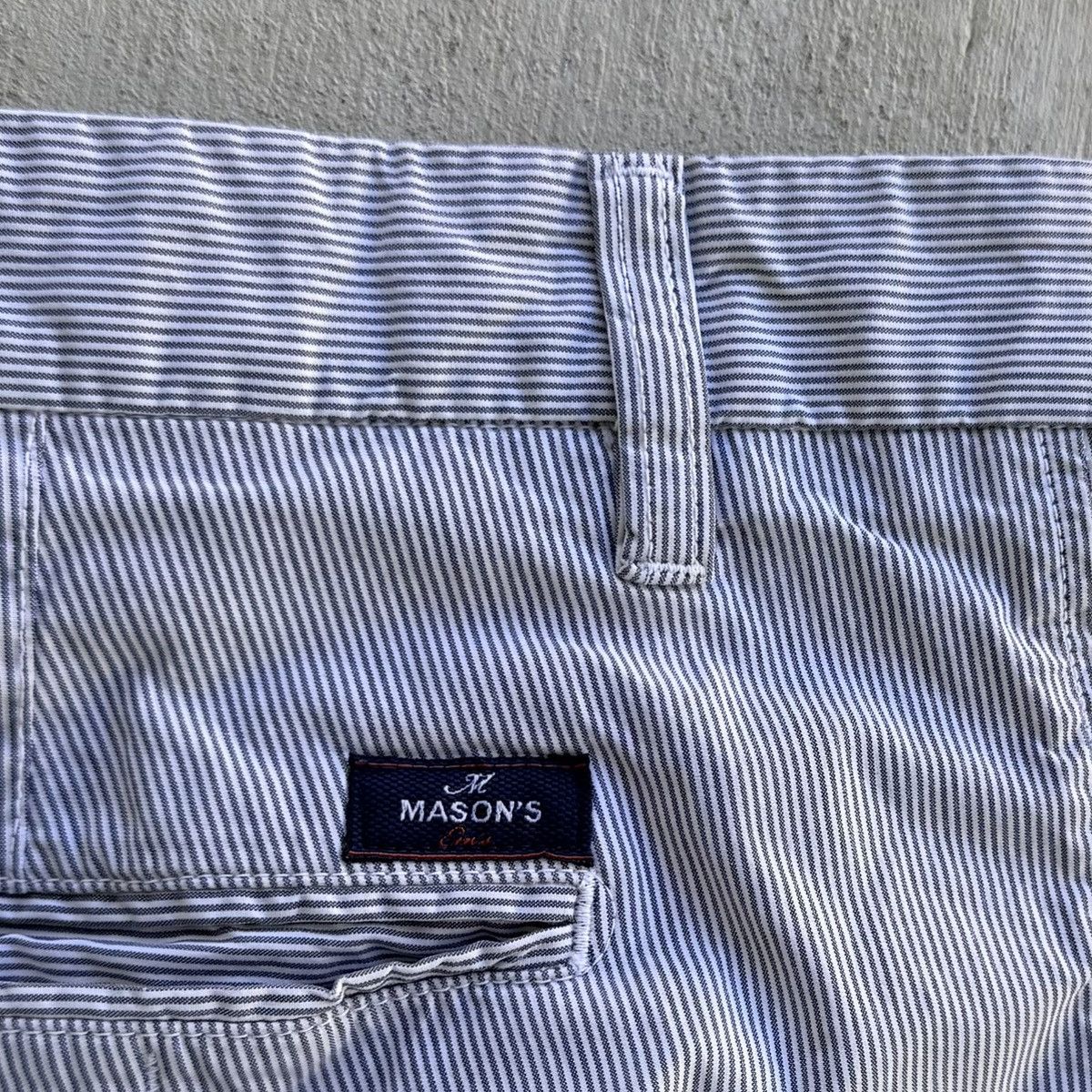 Mason's Em’s Of Masons Shorts Men Size 54 Seersucker Striped Casual Size US 38 / EU 54 - 7 Thumbnail