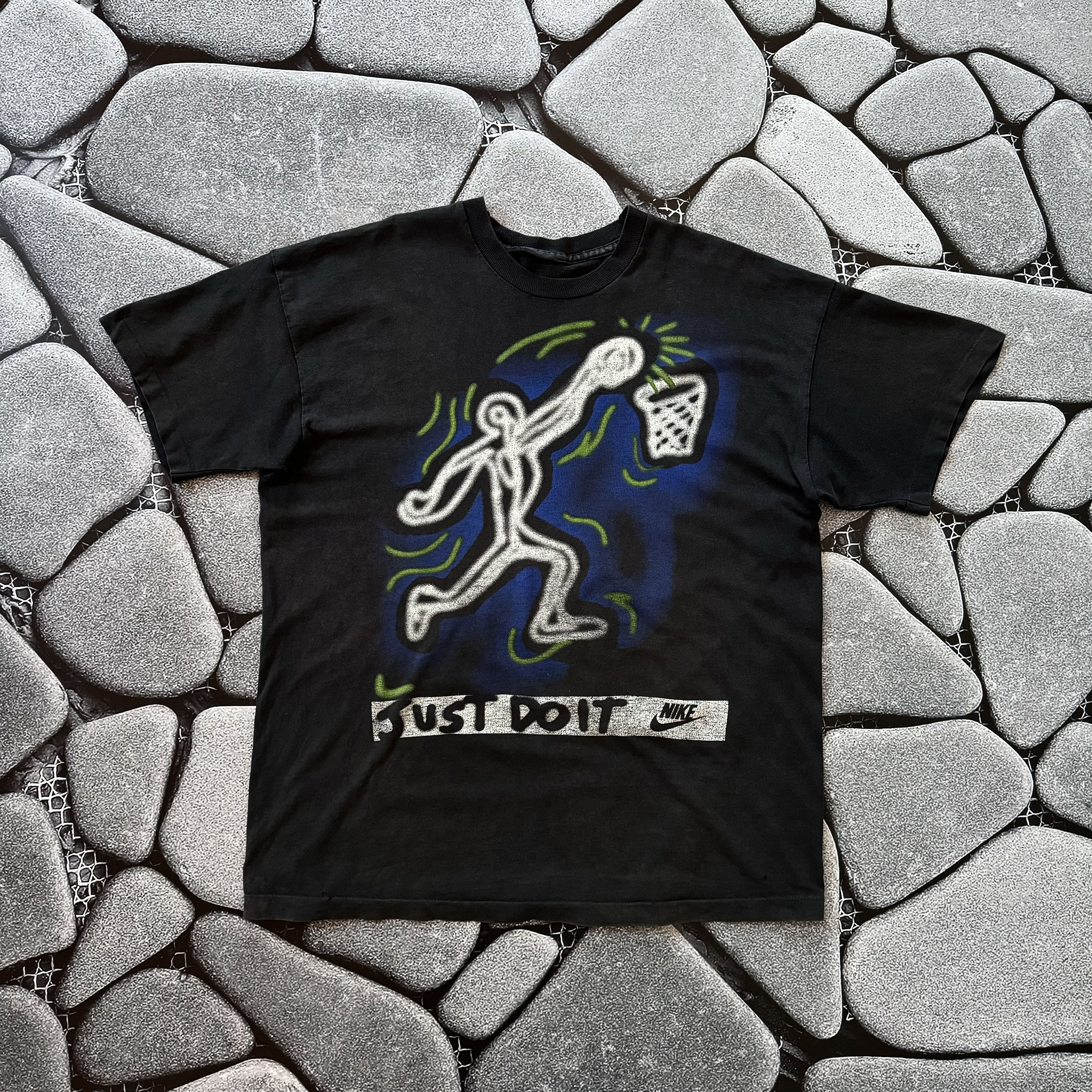 Jordan Brand × Nike × Vintage VINTAGE NIKE 90S STICKMAN PLAYGROUND T SHIRT JORDAN Size US XL / EU 56 / 4 - 1 Thumbnail