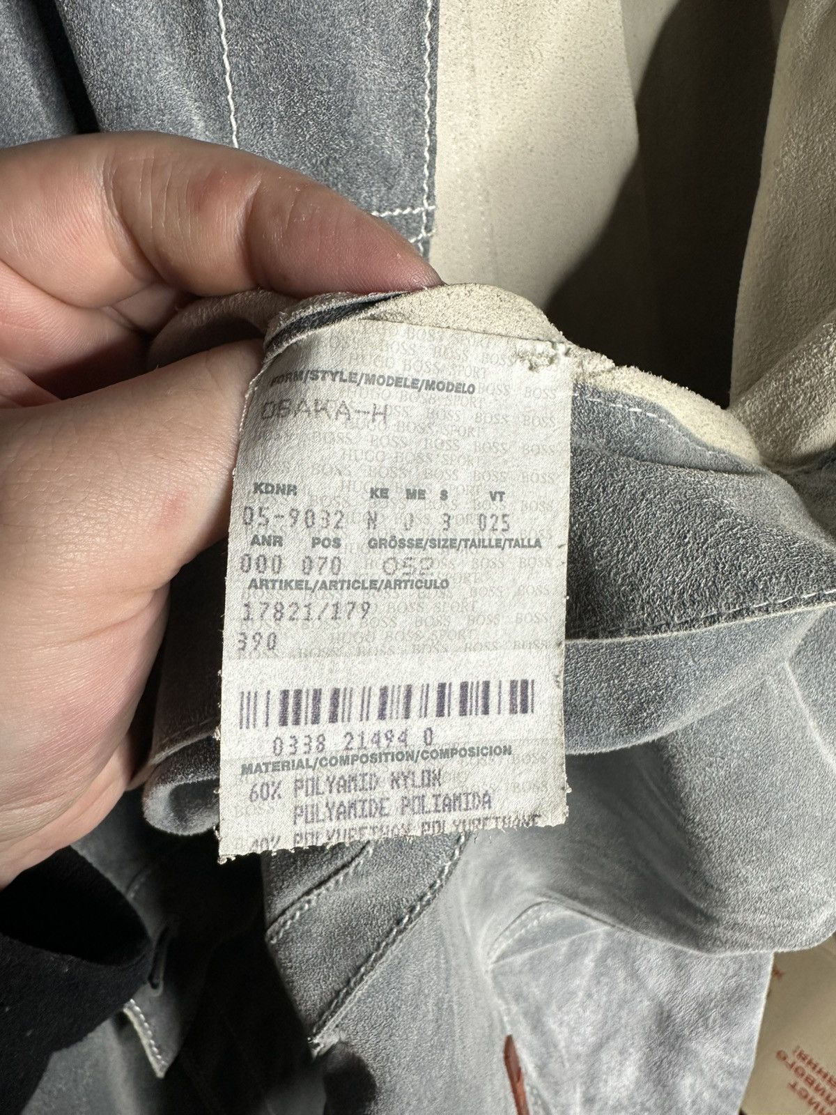 Hugo Boss Hugo Boss Grey Suede Style Jacket Buttoned Trucker Size 52 Size US L / EU 52-54 / 3 - 10 Thumbnail