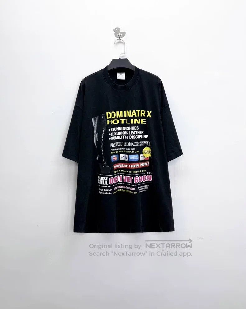 Vetements Vetements Washed and distressed black, graffiti multi-elem Size US S / EU 44-46 / 1 - 1 Thumbnail