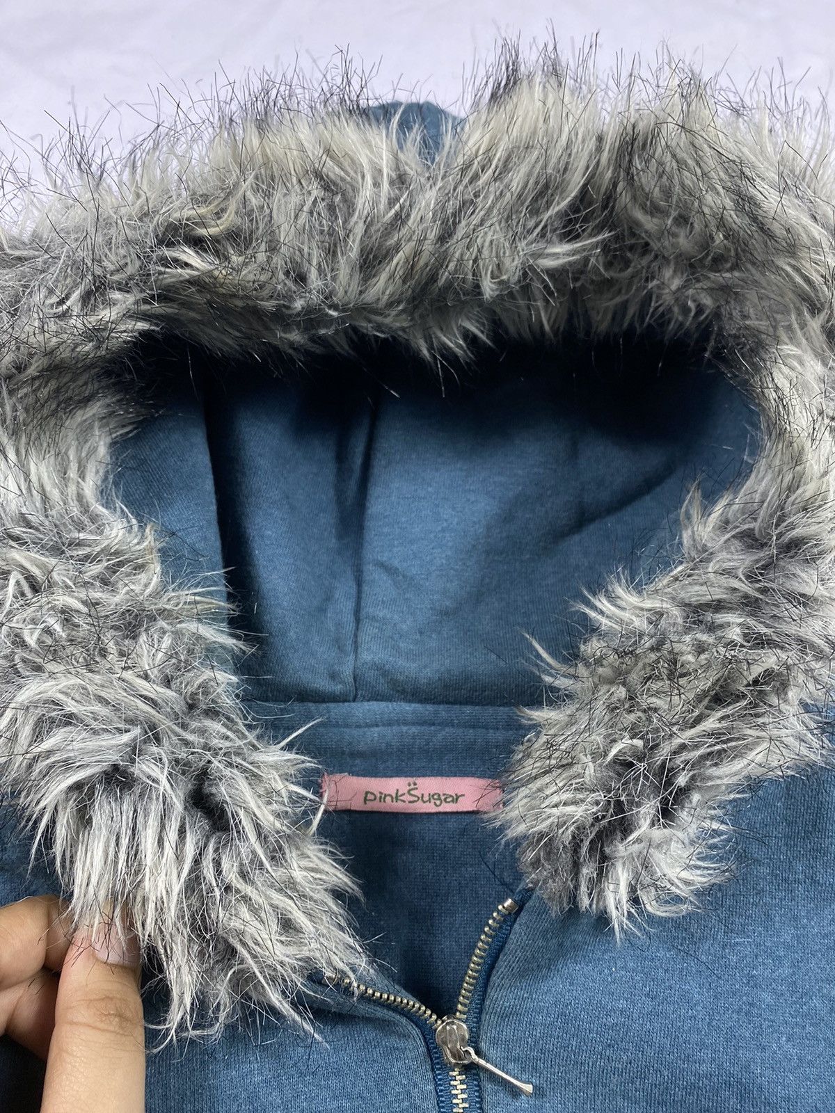 20471120 Japanese Pink Sugar zip fur hoodie Size US S / EU 44-46 / 1 - 5 Thumbnail