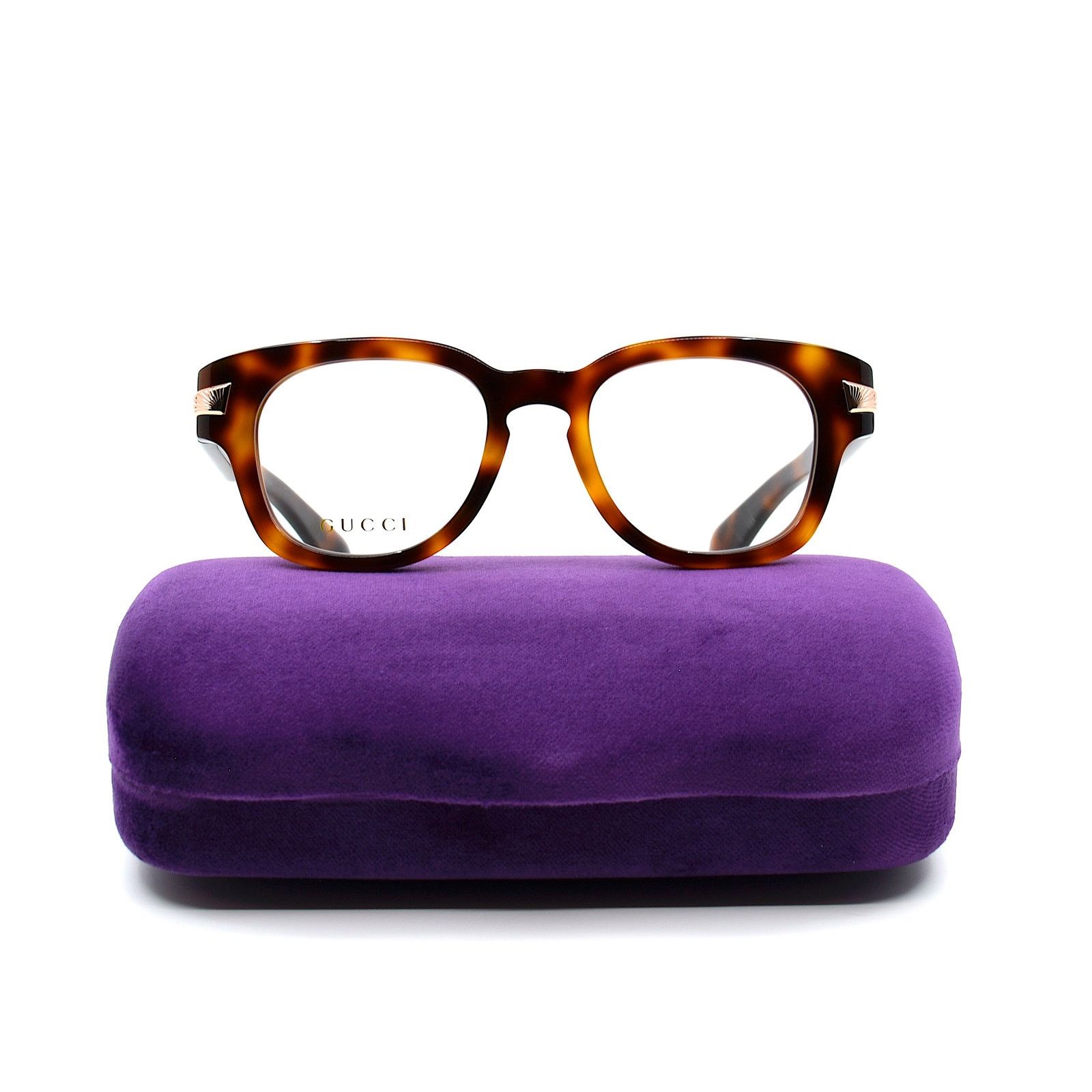 Gucci NEW GUCCI GG1518O 002 HAVANA AUTHENTIC EYEGLASSES FRAME Size ONE SIZE - 6 Thumbnail