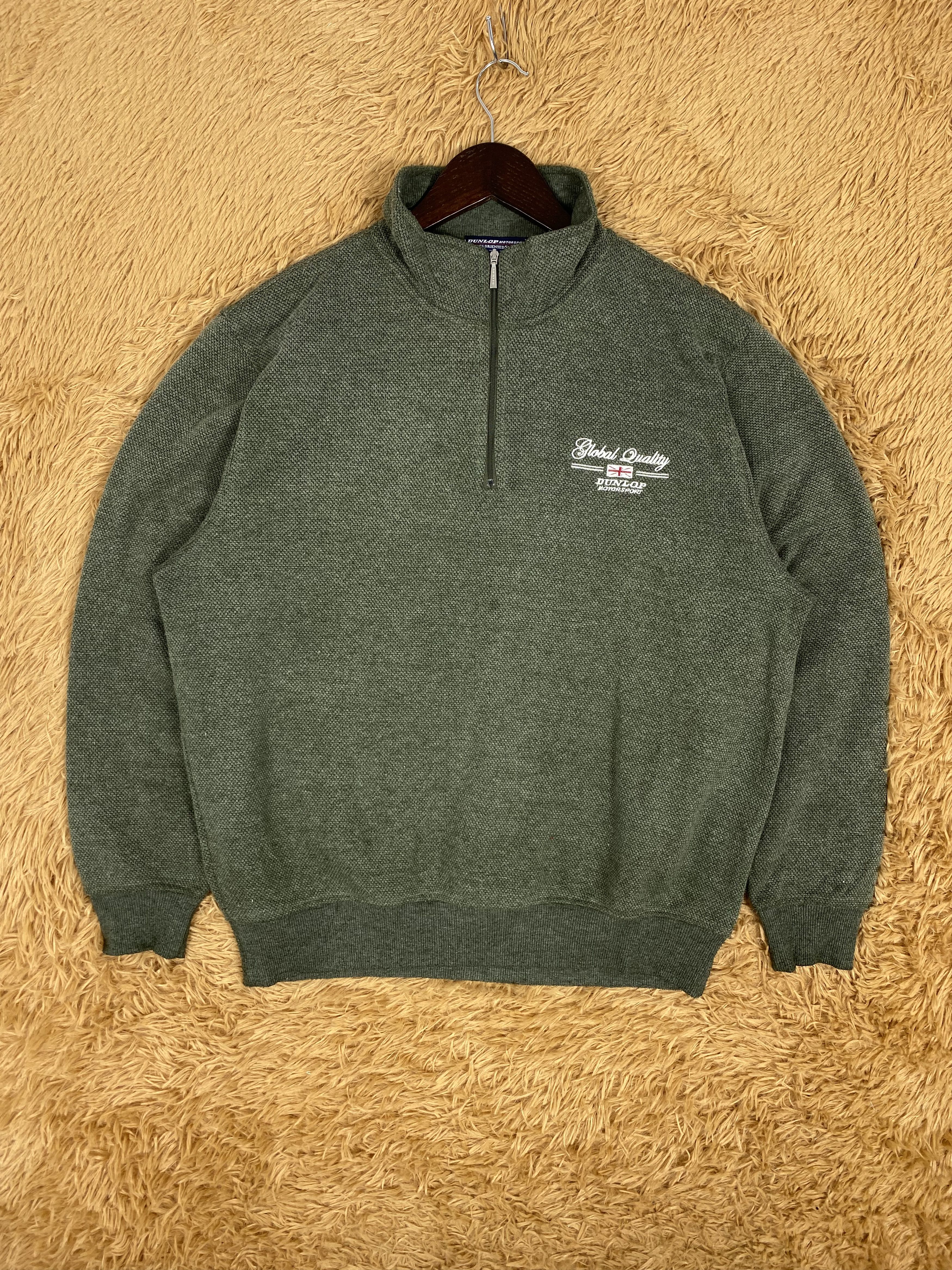 Dunlop Vintage Dunlop Half Zipper Sweatshirts PS0103 Size US M / EU 48-50 / 2 - 1 Thumbnail