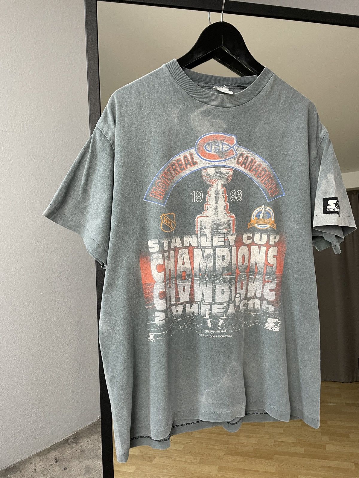 Starter Archive Starter Montreal Canadiens Faded Effect Jersey tee Size US L / EU 52-54 / 3 - 5 Thumbnail