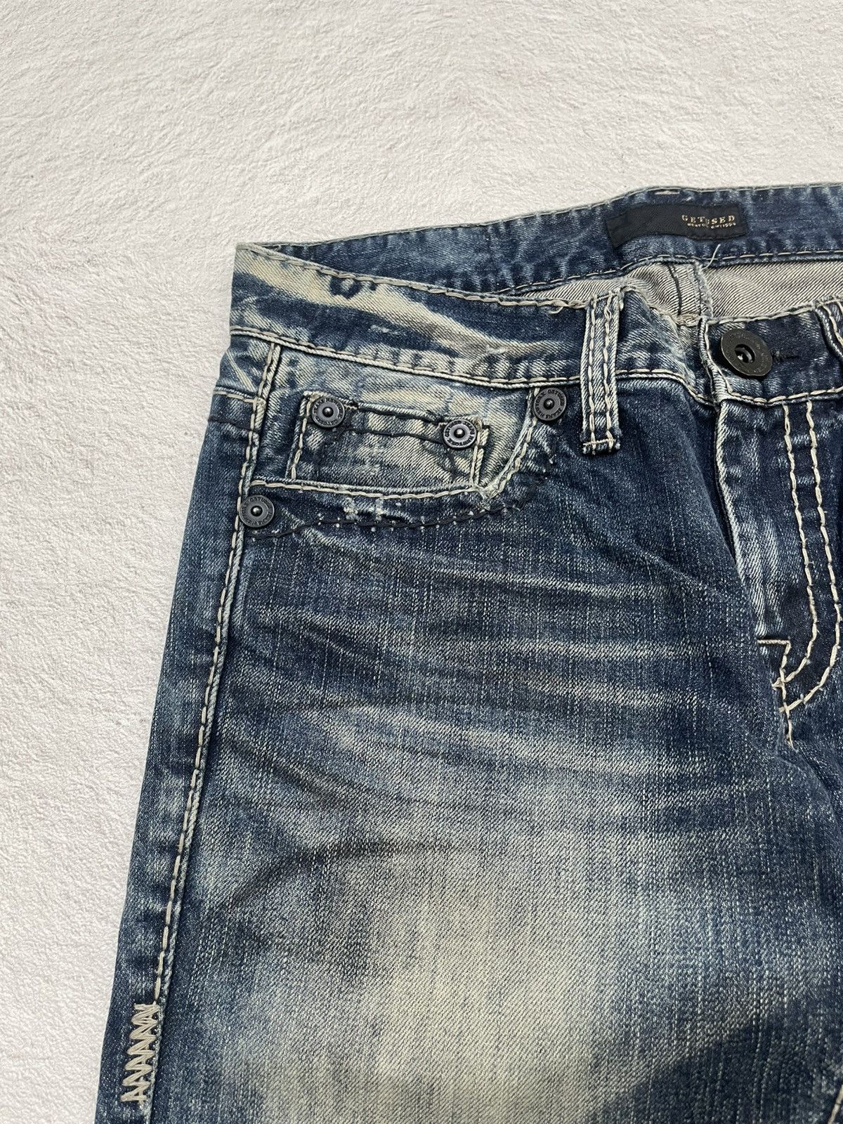 Hysteric Glamour 2000s Acid Washed Distressed Denim Vintage Y2K Size US 31 - 3 Thumbnail