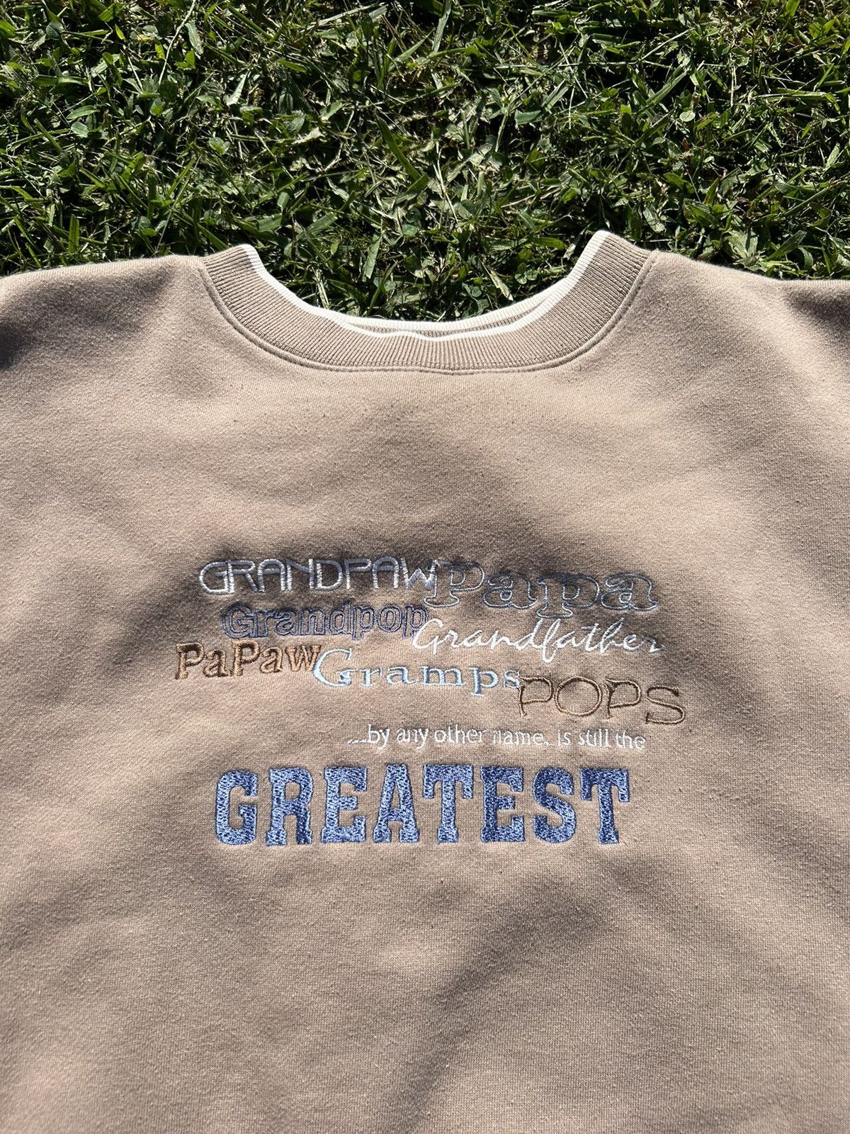 M.E. Sport × Vintage 90s World’s Best Grandpa Sweatshirt Size US XL / EU 56 / 4 - 2 Thumbnail