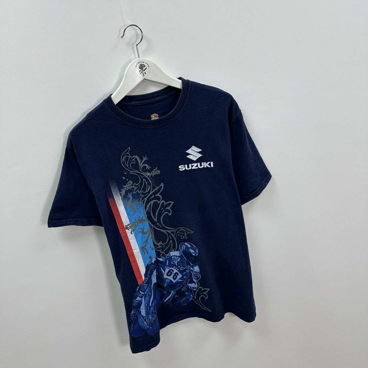 Vintage Vintage 00s Suzuki washed Motorcycle racing tee y2k FOTL og Size US L / EU 52-54 / 3 - 3 Thumbnail