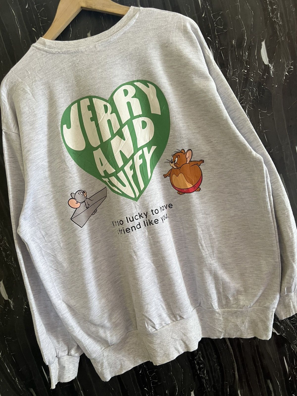 Japanese Brand 🔥 Vintage Tom & Jerry Sweatshirt – Rare Cartoon Graphic Size US L / EU 52-54 / 3 - 4 Thumbnail