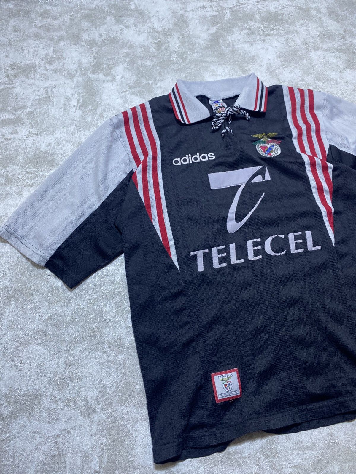 Adidas Vintage 1997-98 Benfica Adidas Away - Rare Football Jersey Size US M / EU 48-50 / 2 - 2 Thumbnail