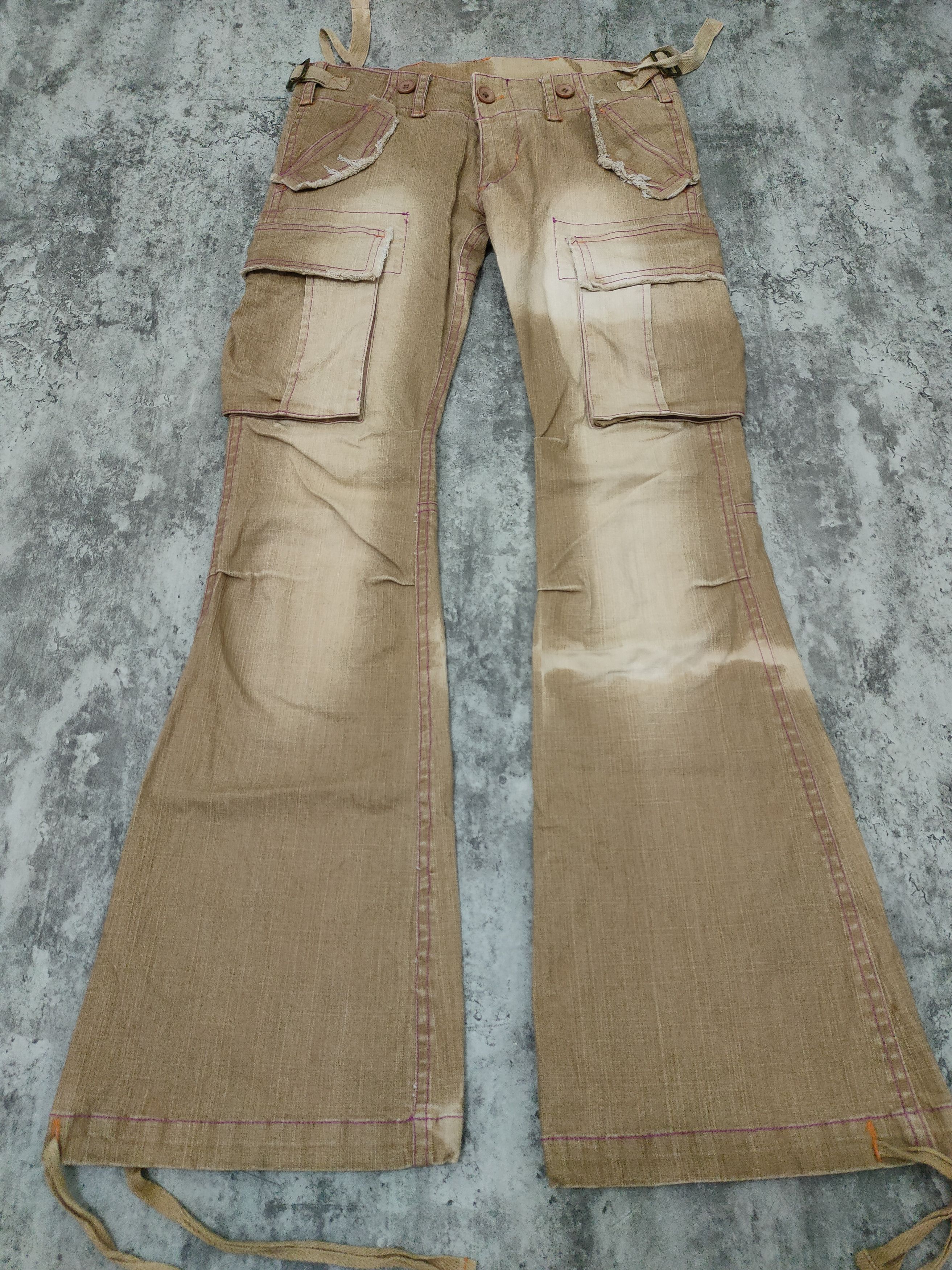 If Six Was Nine × Japanese Brand × Le Grande Bleu (L.G.B.) Delyle Cargo flare pans Size 29" - 7 Thumbnail