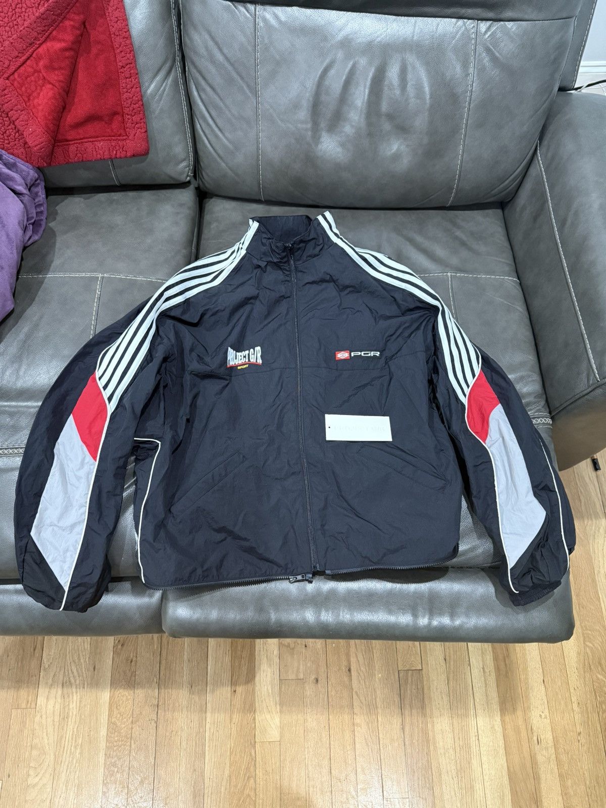 PROJECT G/R PROTOCOL INDEX FOOTBALL JERSEY TRACK JACKET - BLACK
