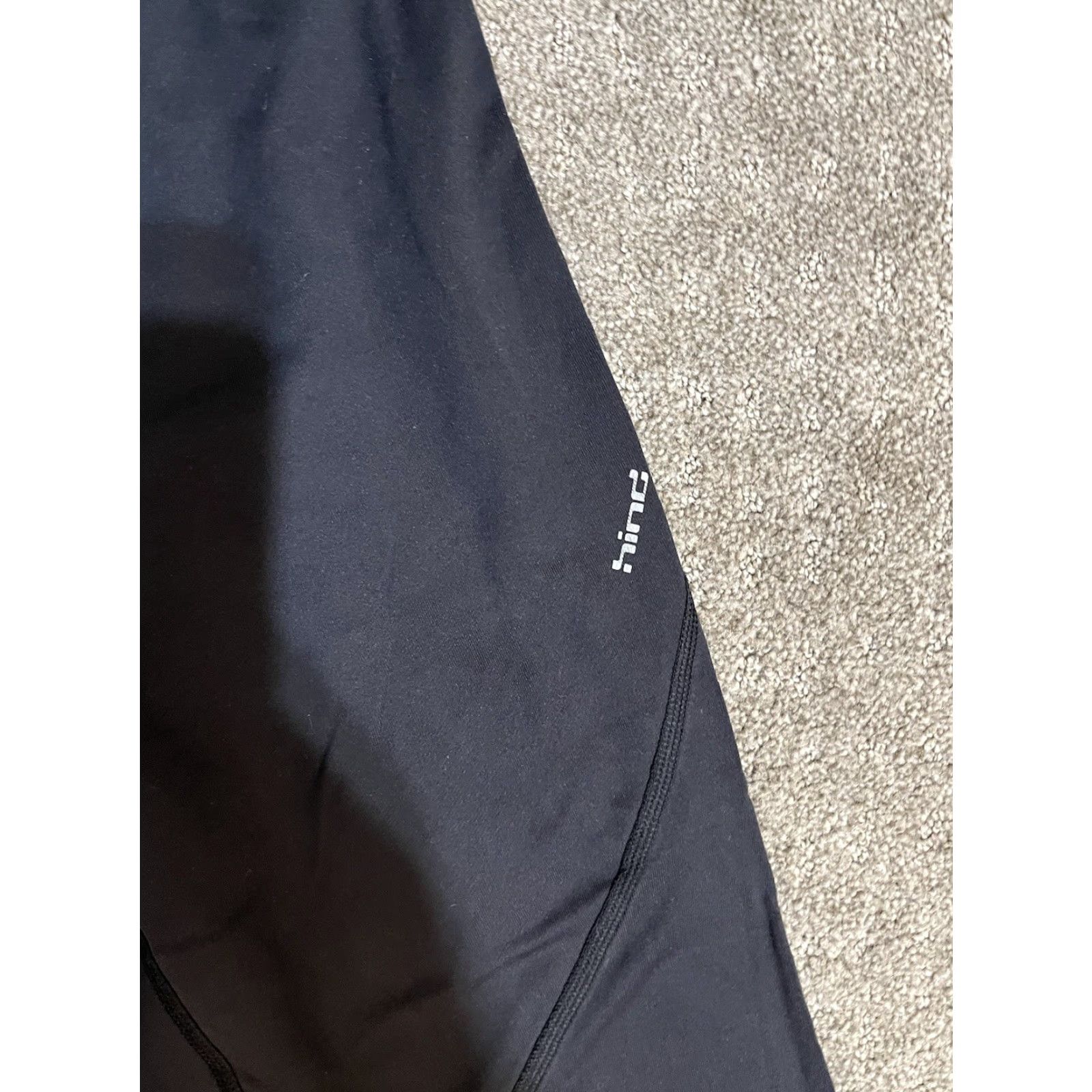 Vintage Hinds Mens Sweatpants Small Black Tapered w/Pockets Ankle Zip No Drawstring Size US 29 - 5 Thumbnail