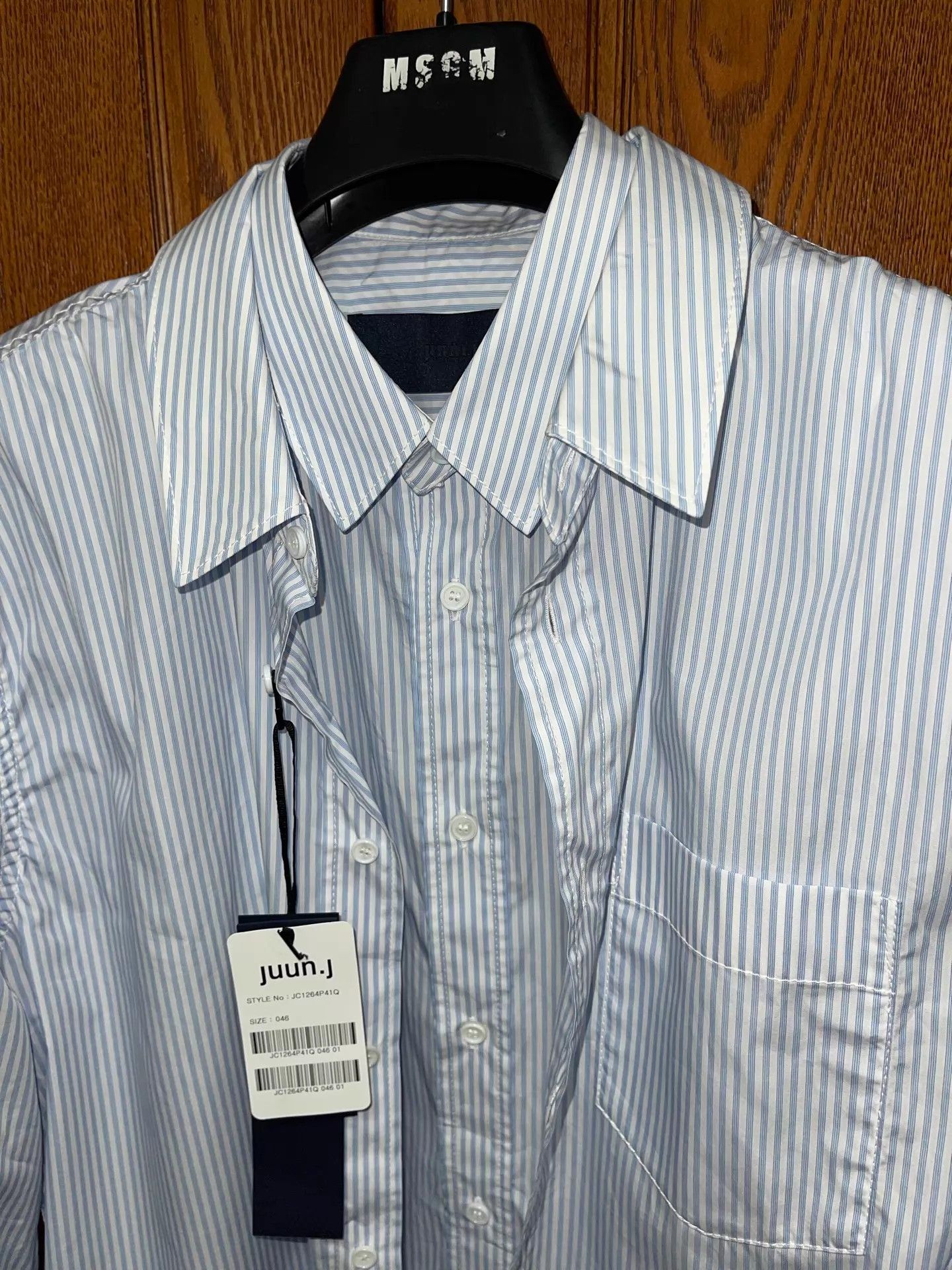 Juun.J Juun.J Two-in-One Striped Oversized Shirt 46 Size US S / EU 44-46 / 1 - 5 Thumbnail