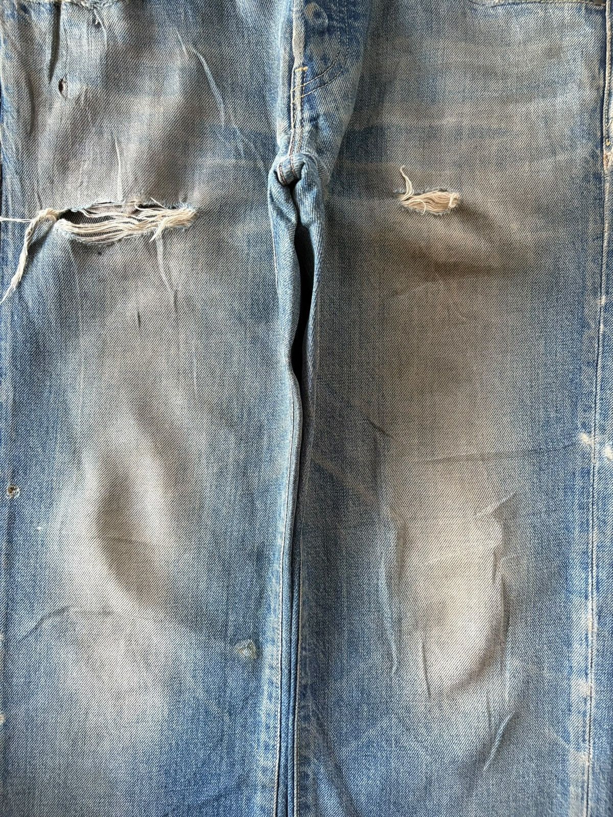 Edwin Vintage Japanese Red Card Buckle Back Mud Wash Distress Jean Size US 34 / EU 50 - 3 Thumbnail