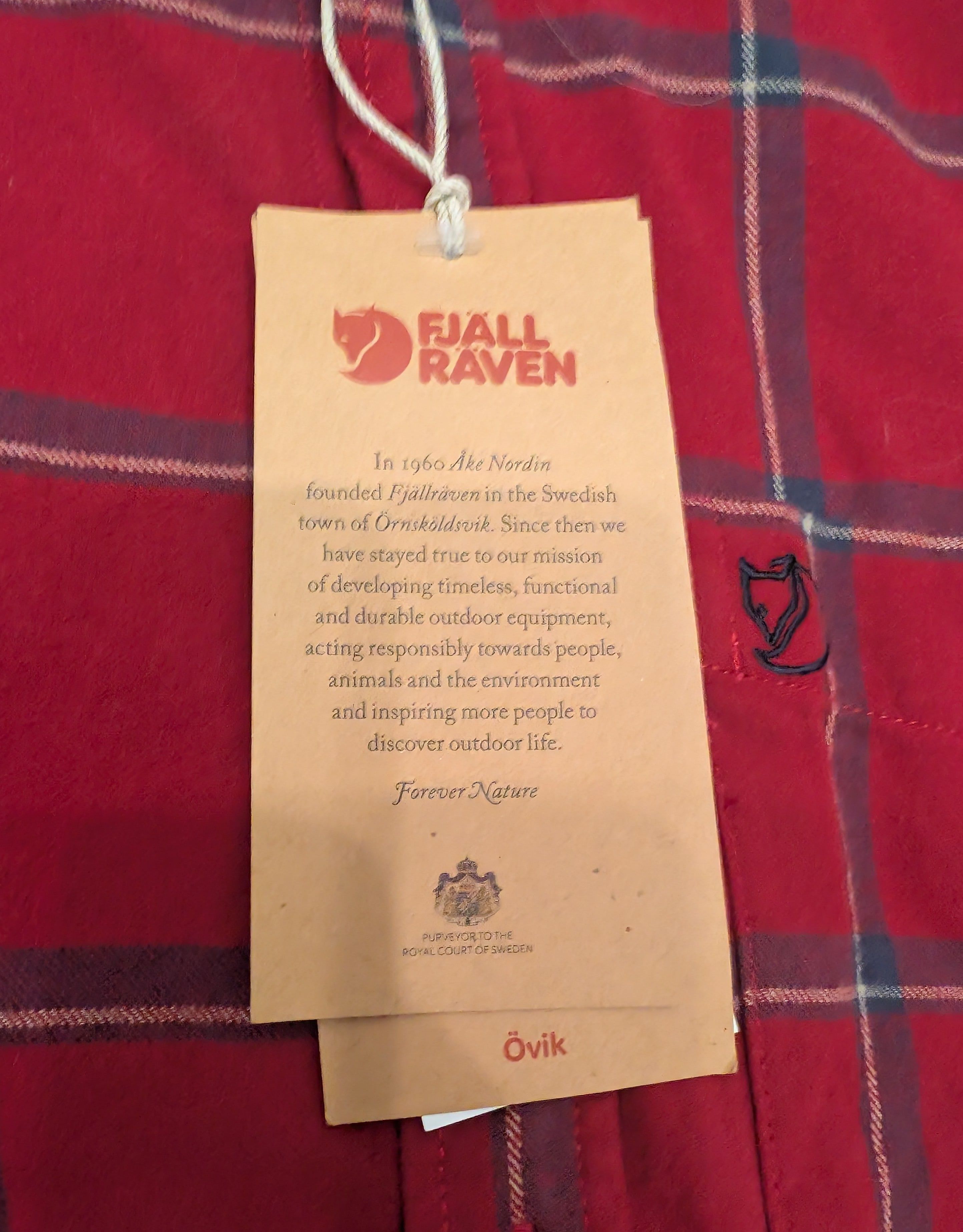 Fjallraven NWT Fjallraven Ovik Comfort Flannel Shirt Red Oak Size US L / EU 52-54 / 3 - 7 Thumbnail