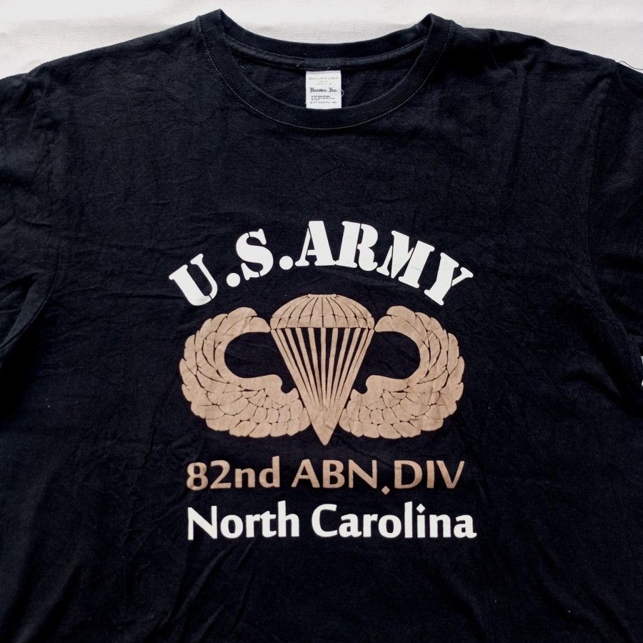 Japanese Brand × The Real McCoy's US ARMY Logo houston inc japan casual tshirt Size US XL / EU 56 / 4 - 2 Thumbnail