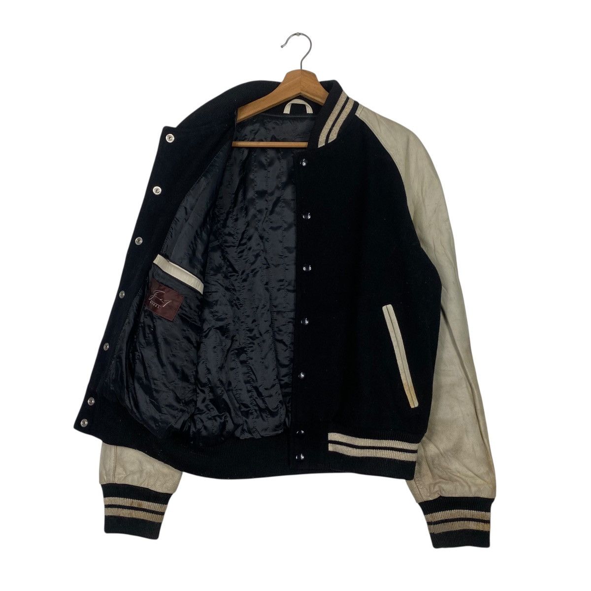 Japanese Brand J-1 varsity jacket leather sleeve Size US M / EU 48-50 / 2 - 9 Thumbnail
