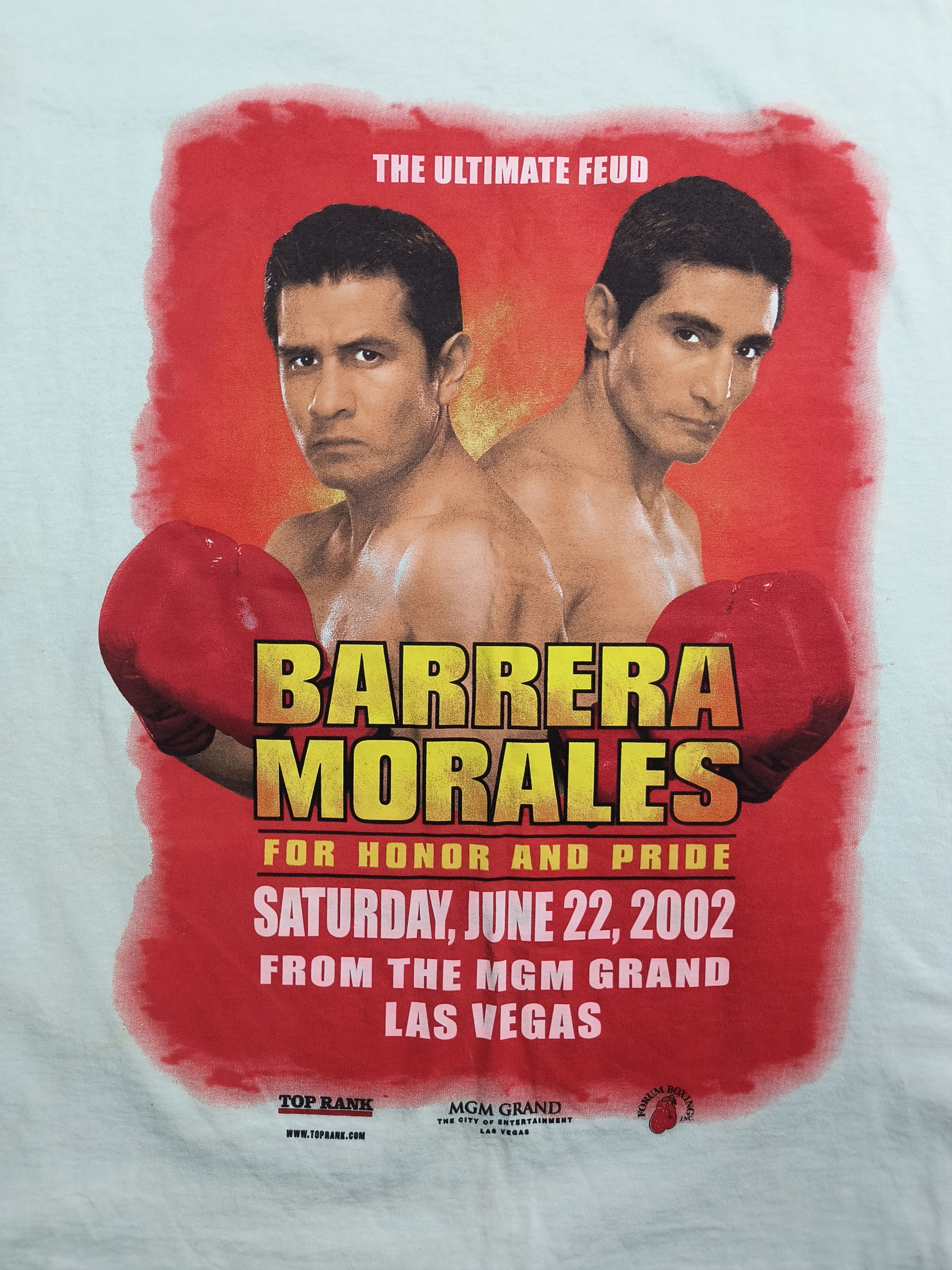 Anvil Vintage Y2K Barrera vs Morales 2002 tee Size US M / EU 48-50 / 2 - 1 Thumbnail