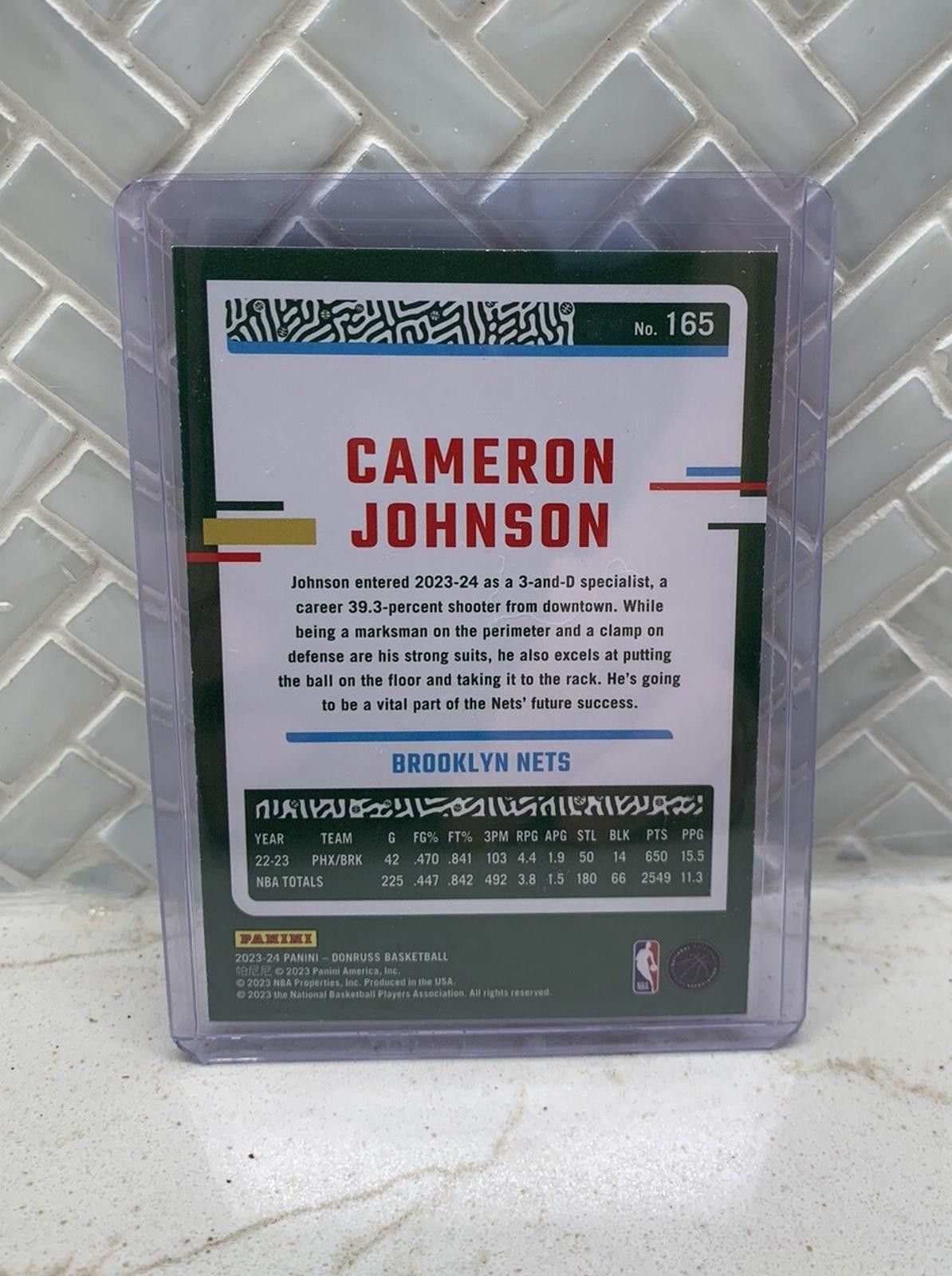 Other 2023 - 2024 Panini Donruss Green Laser #165 Cameron Johnson Size ONE SIZE - 2 Thumbnail
