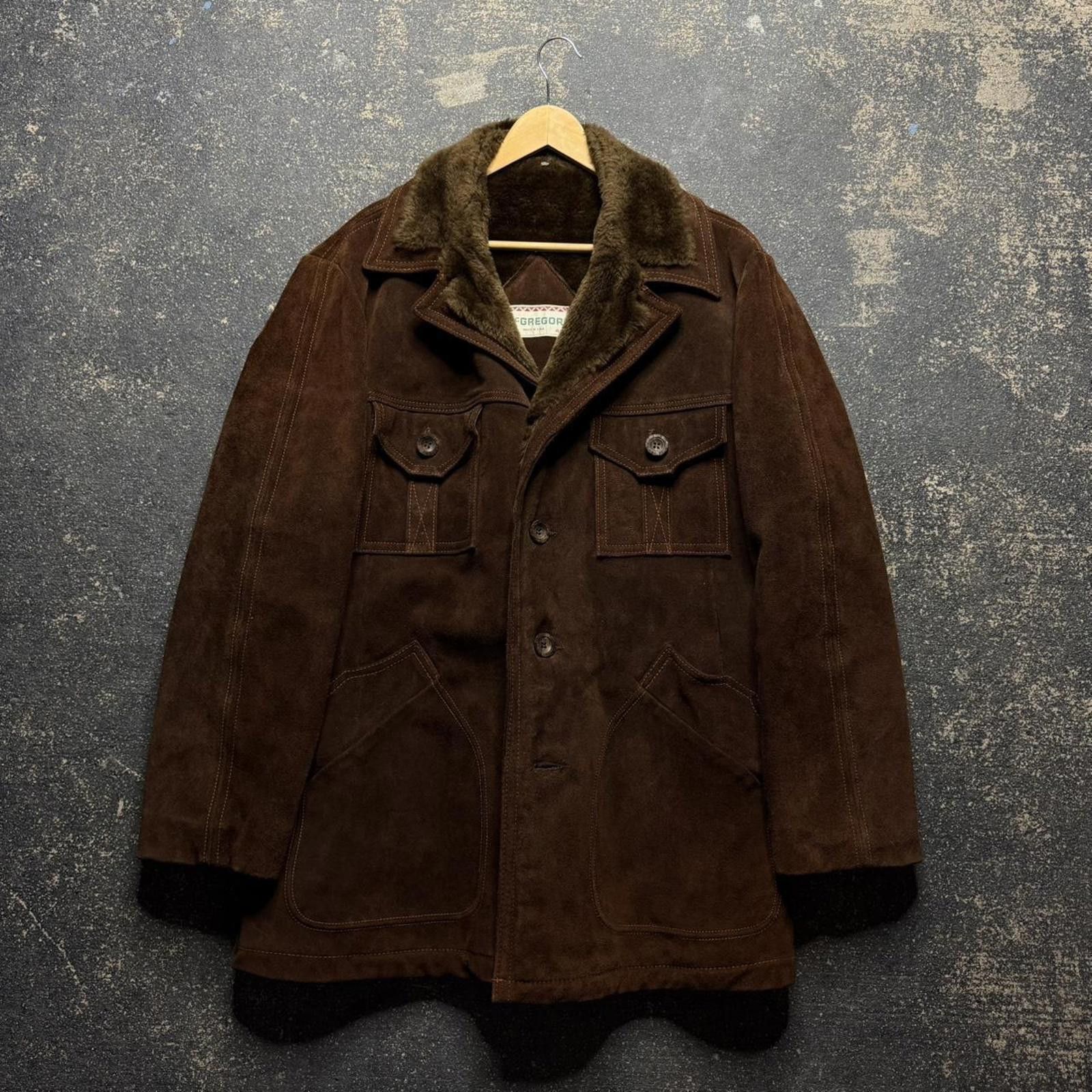 McGregor Vintage McGregor Brown suede Leather Coat Size US L / EU 52-54 / 3 - 1 Thumbnail