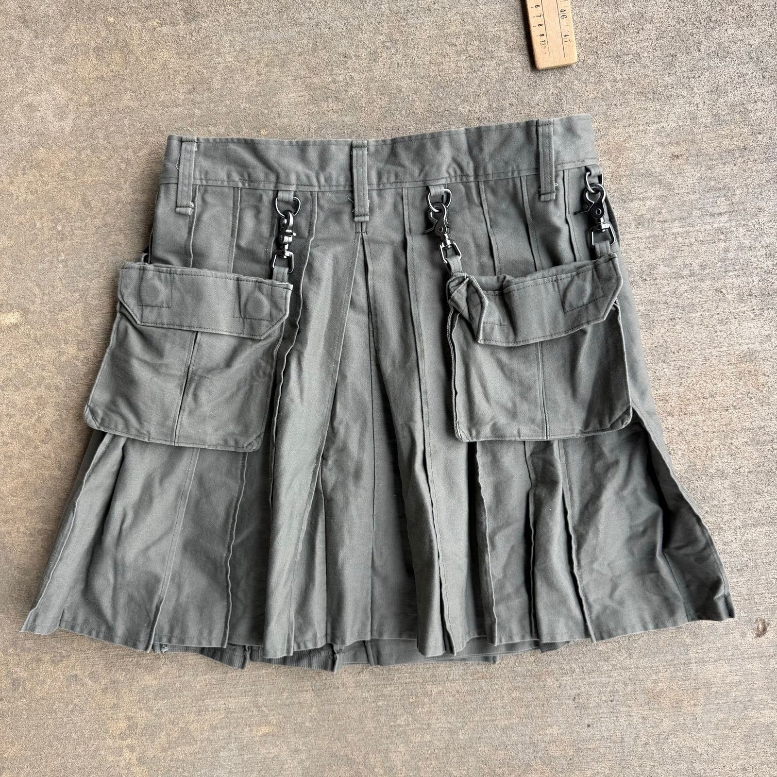 Vintage Utility Tactical Canvas Kilt Utilikilt Tandy Snap Cargo 36" Size US 36 / EU 52 - 2 Thumbnail