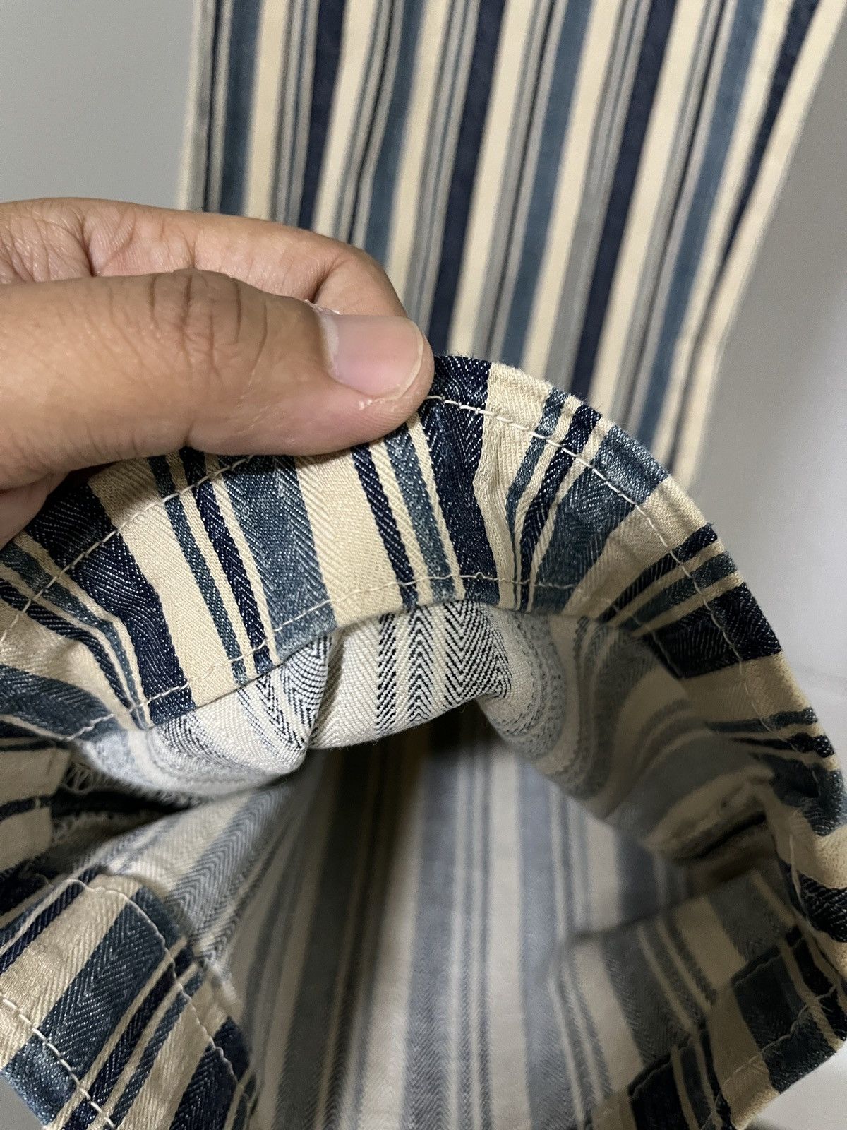 45rpm 💥 45rpm HBT Striped Flare Pants Size 29" - 5 Thumbnail