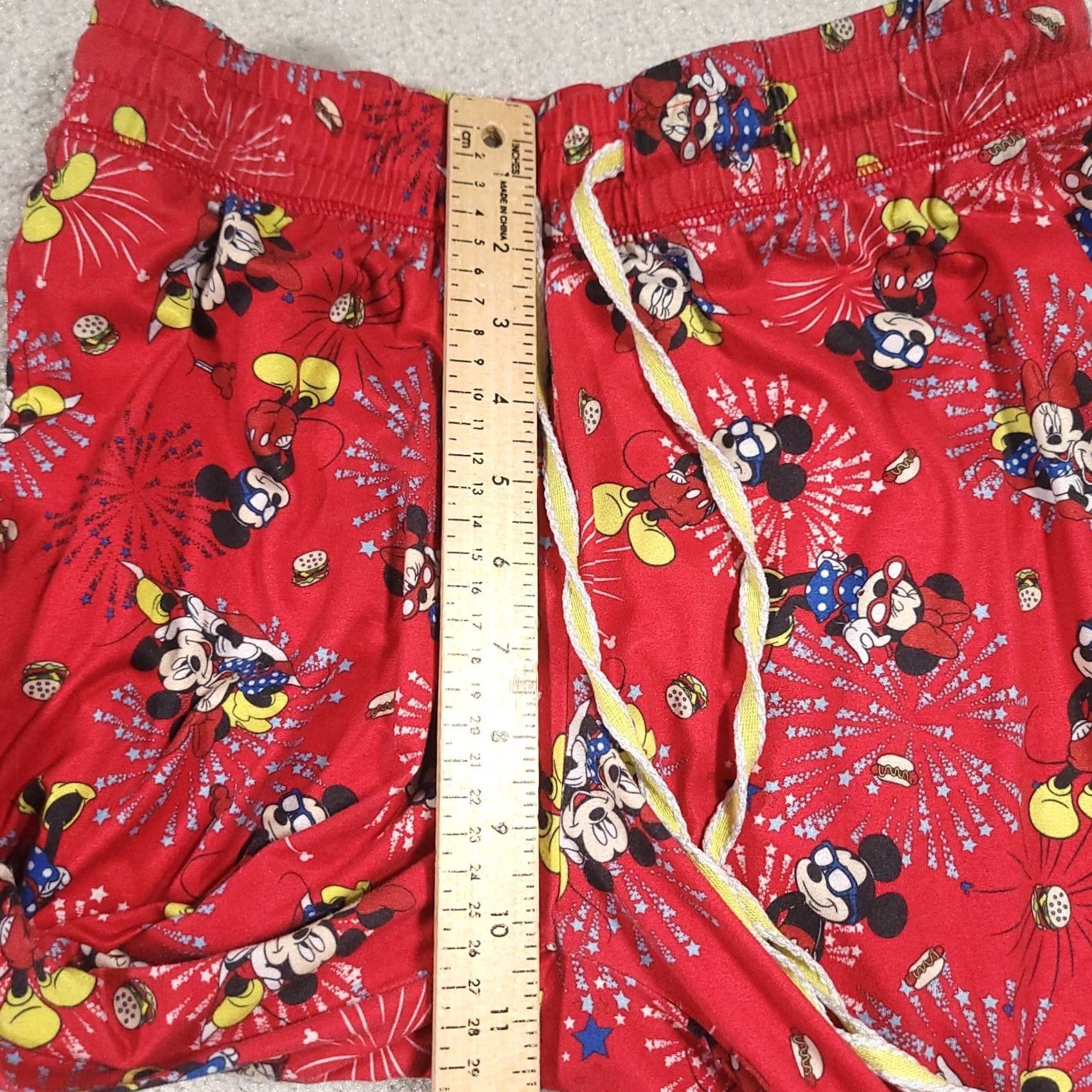 Disney VINTAGE? Disney Mickey Minnie Mouse Pajama Pants Fleece Red Women’s Size Small Size 28" / US 6 / IT 42 - 7 Thumbnail
